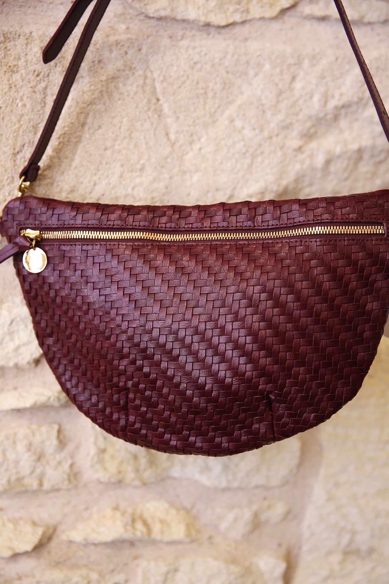 Grande Fanny Cassis Woven Zig-Zag