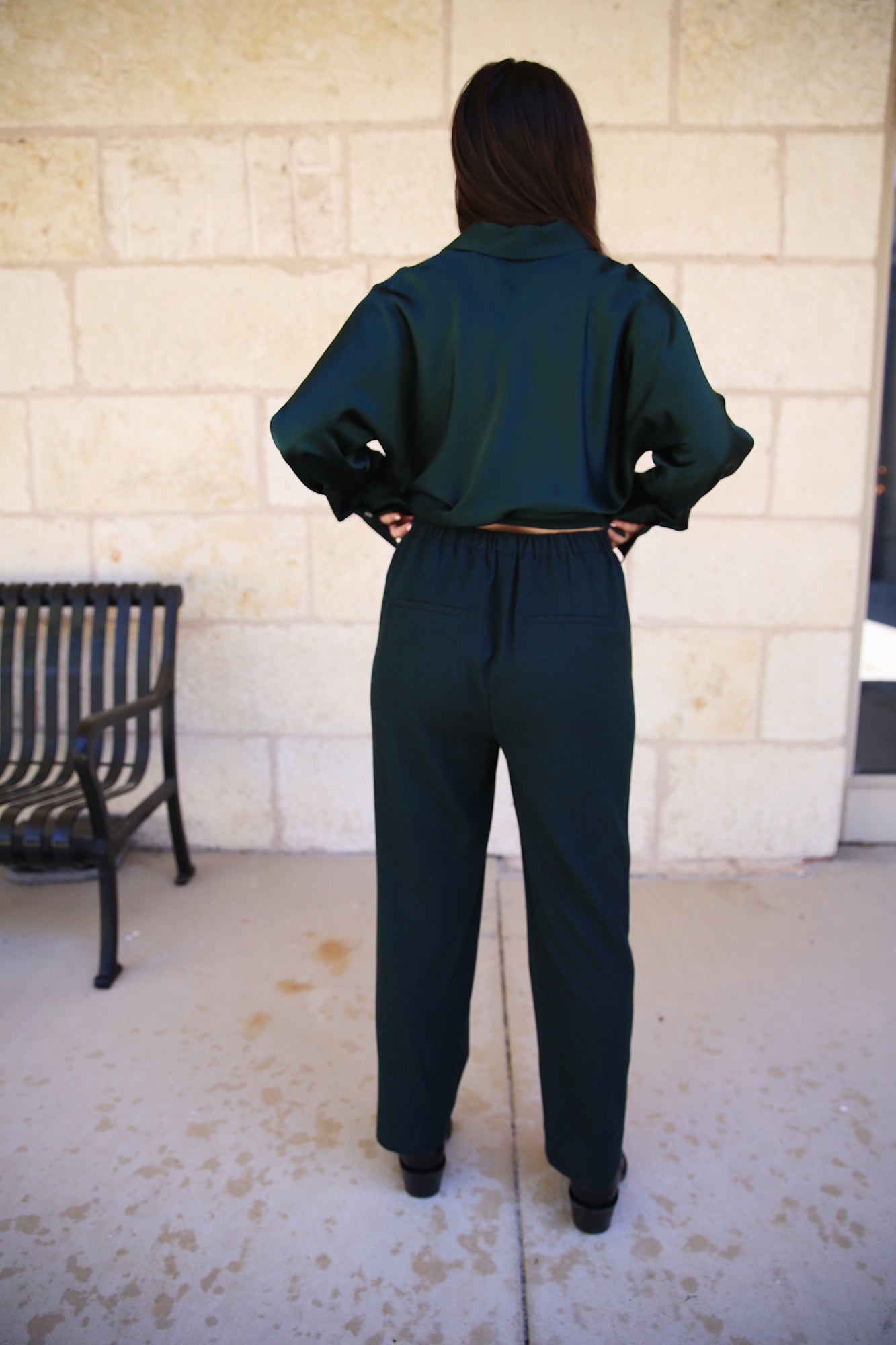 Italian Flannel Mid-Rise Easy Pull-On Pant Sea Onyx