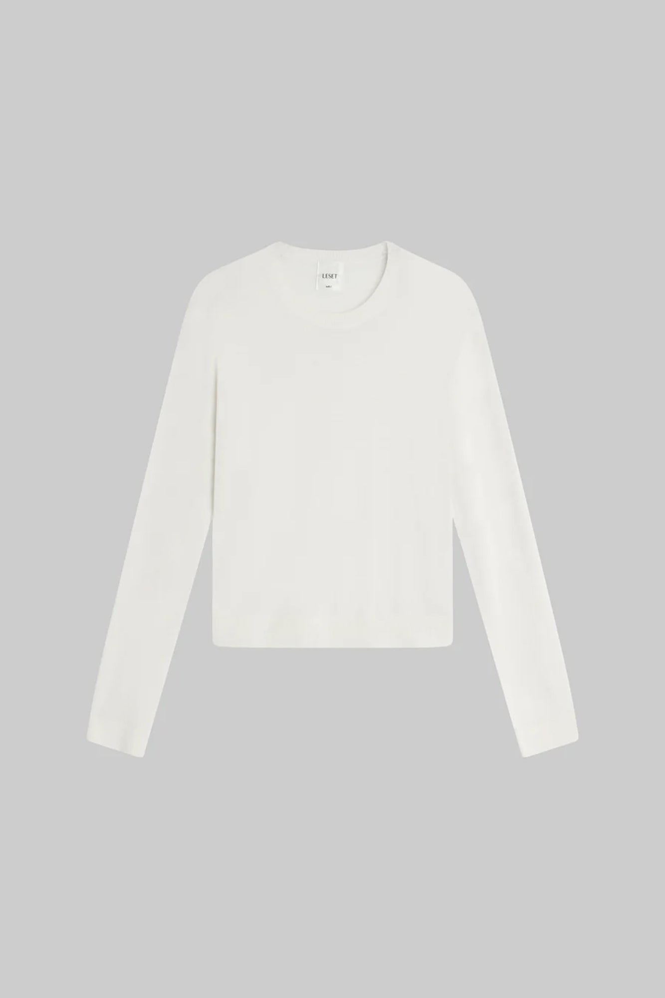 James Classic Crew Merino Wool Sweater Parchment