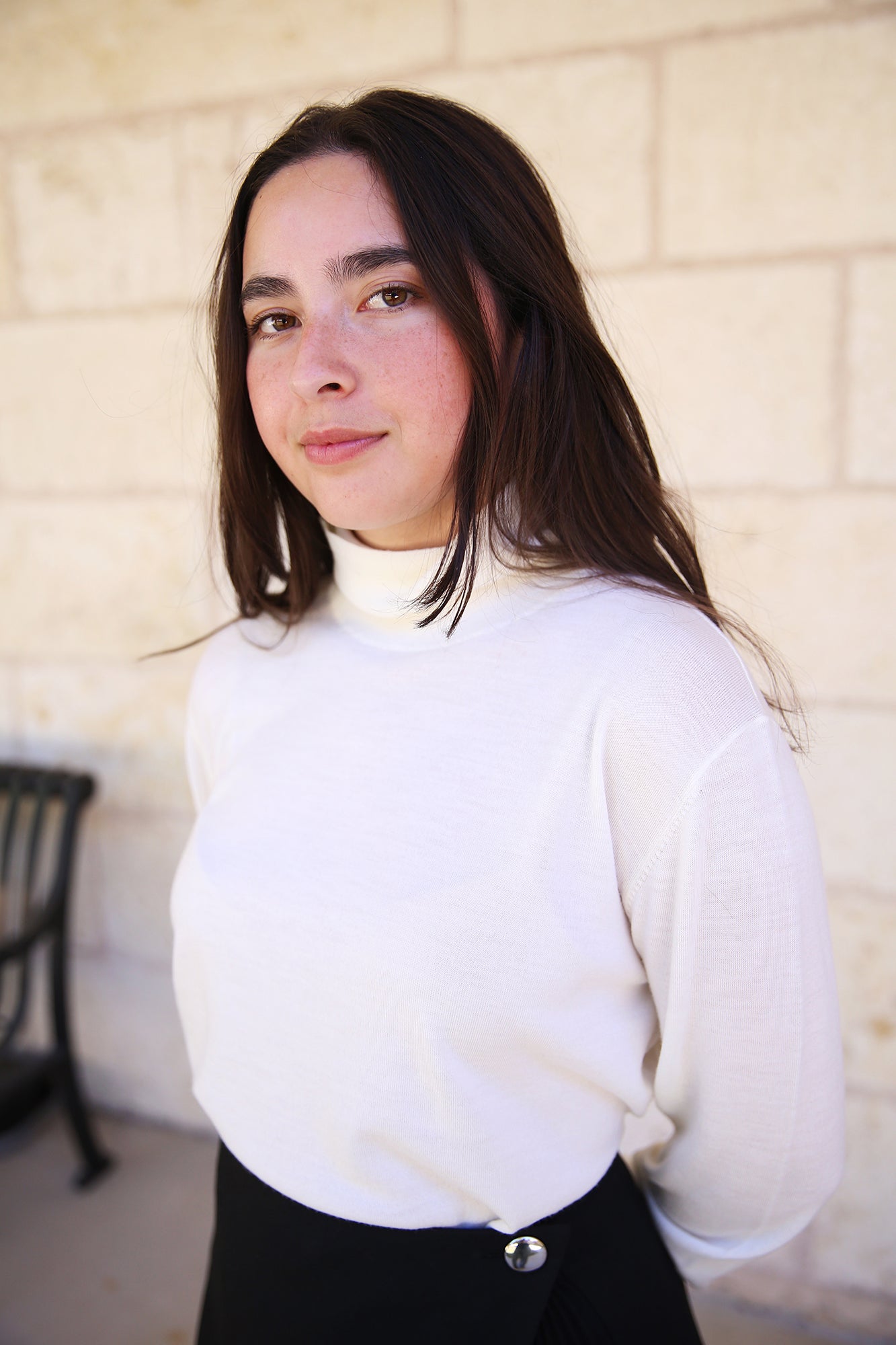 James Merino Wool Turtleneck Parchment
