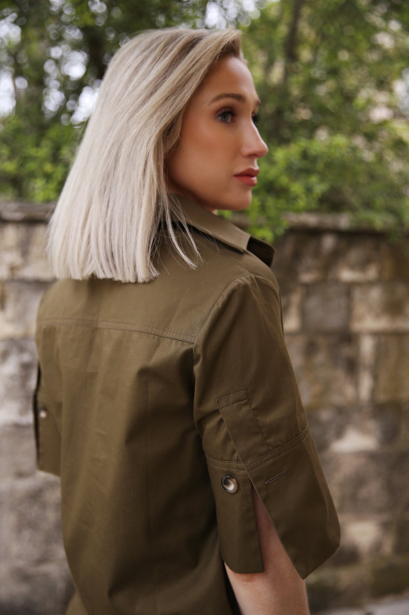 Carter Top Army Green