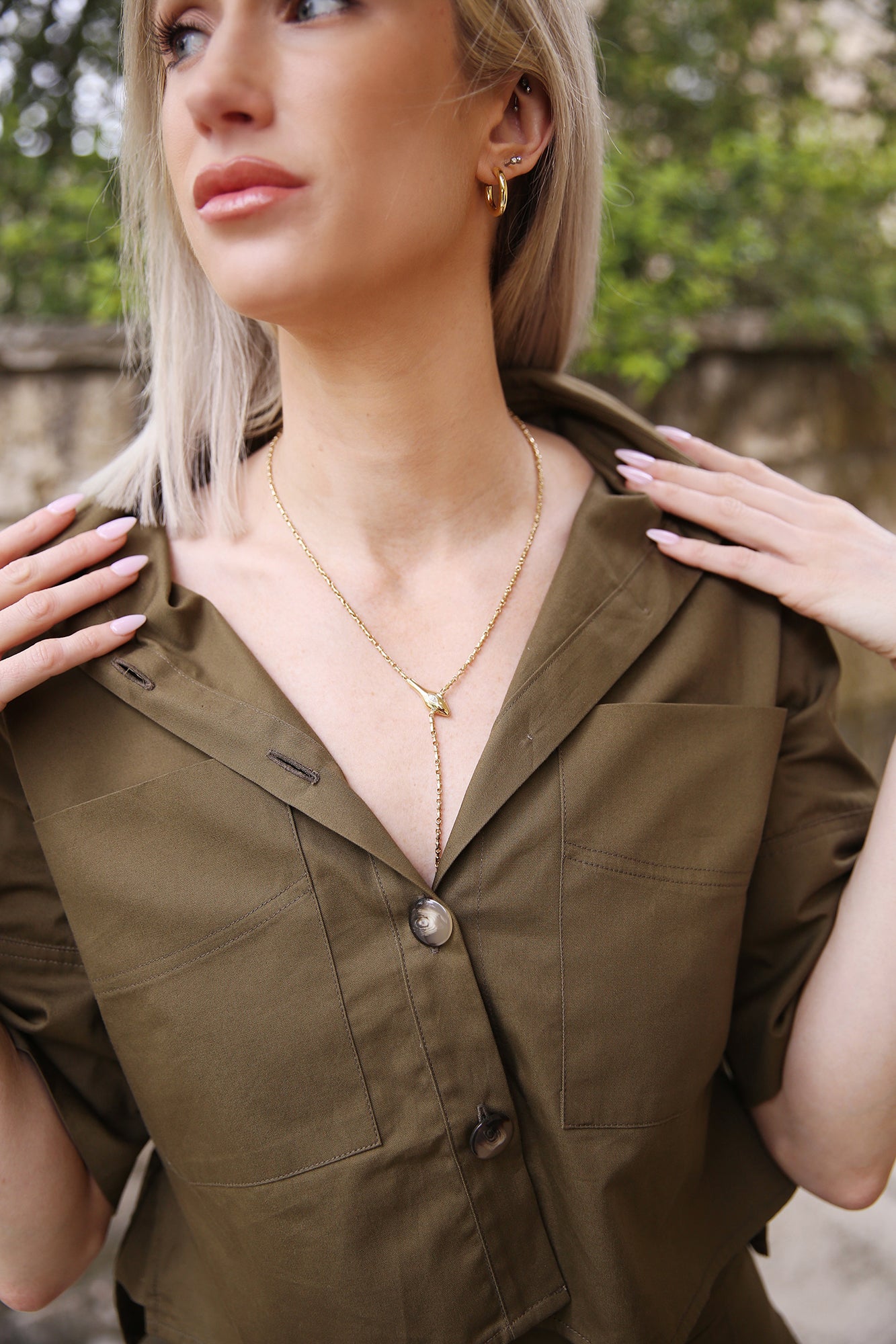 Carter Top Army Green