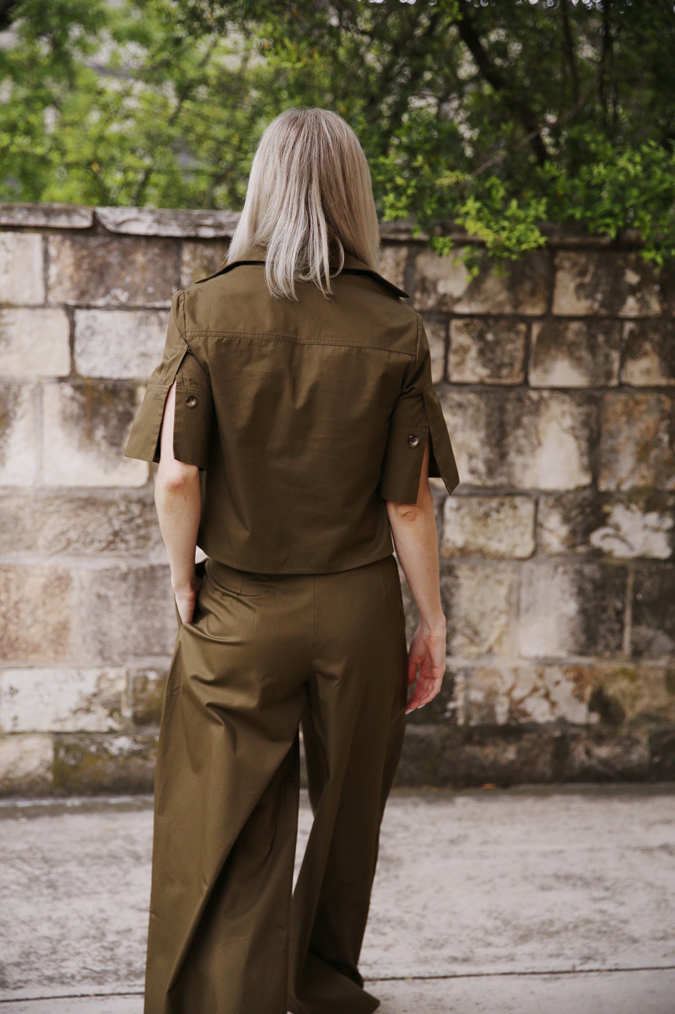 Carter Top Army Green