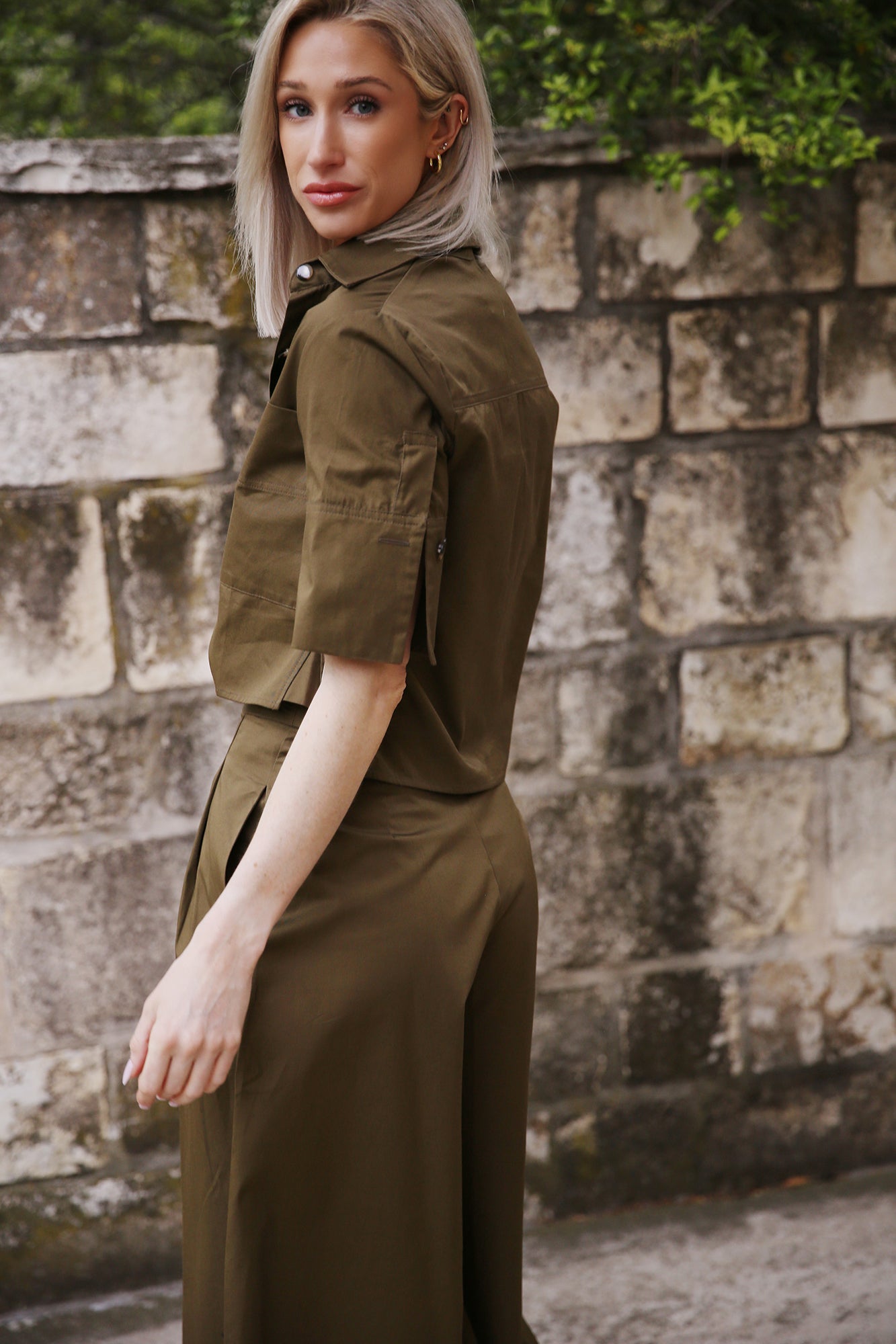 Carter Top Army Green