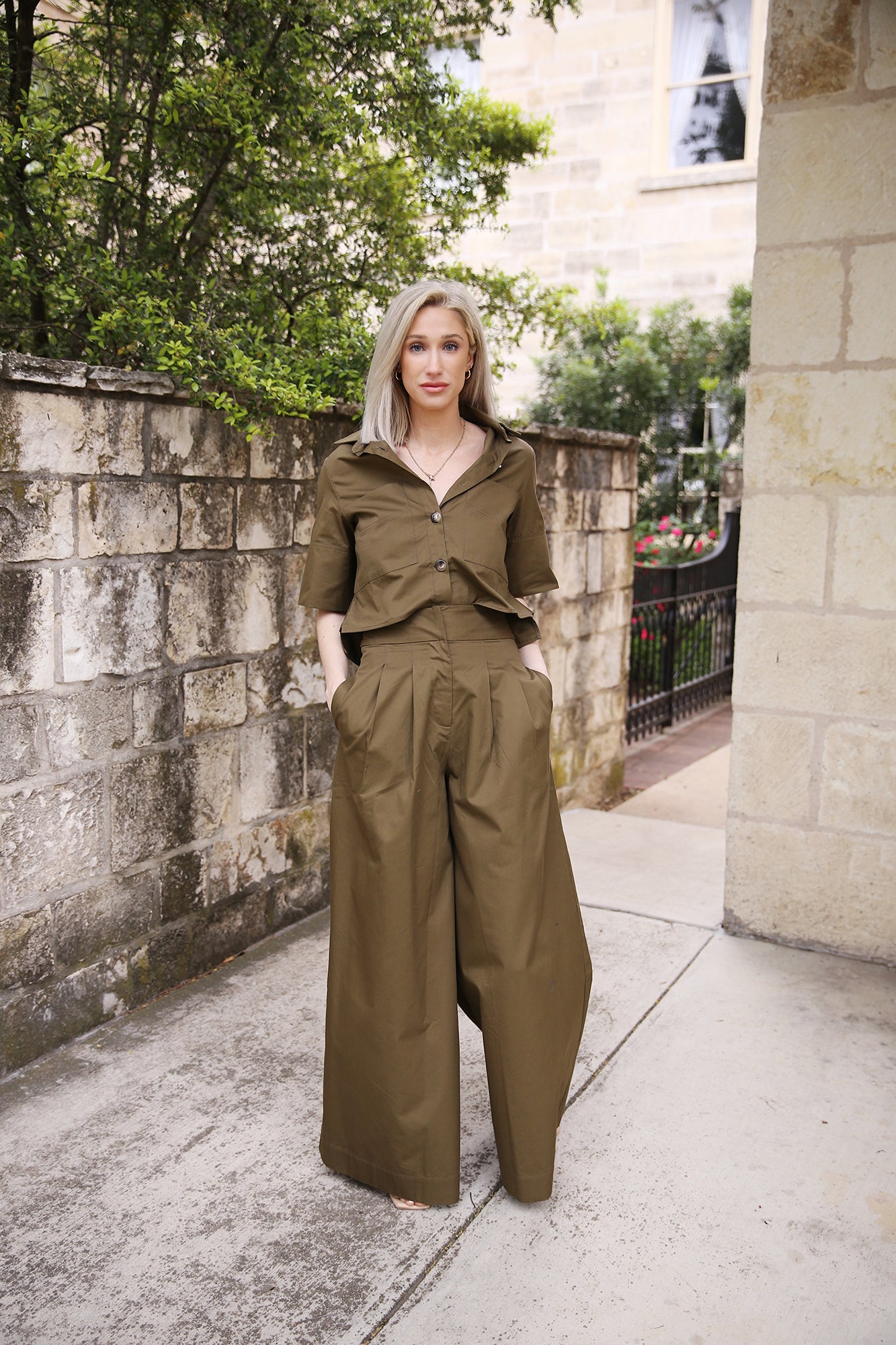 Carter Top Army Green