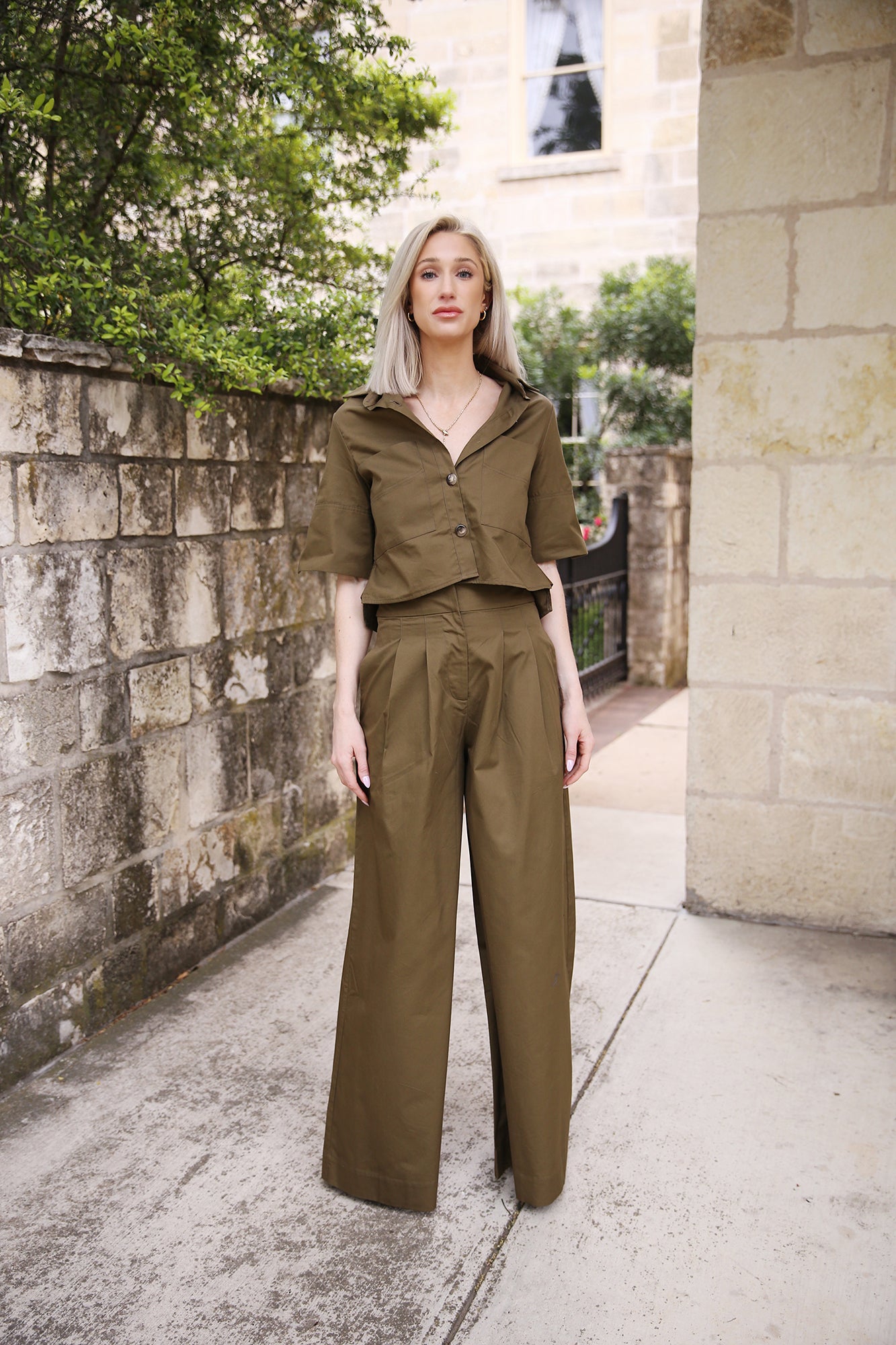 Carter Top Army Green