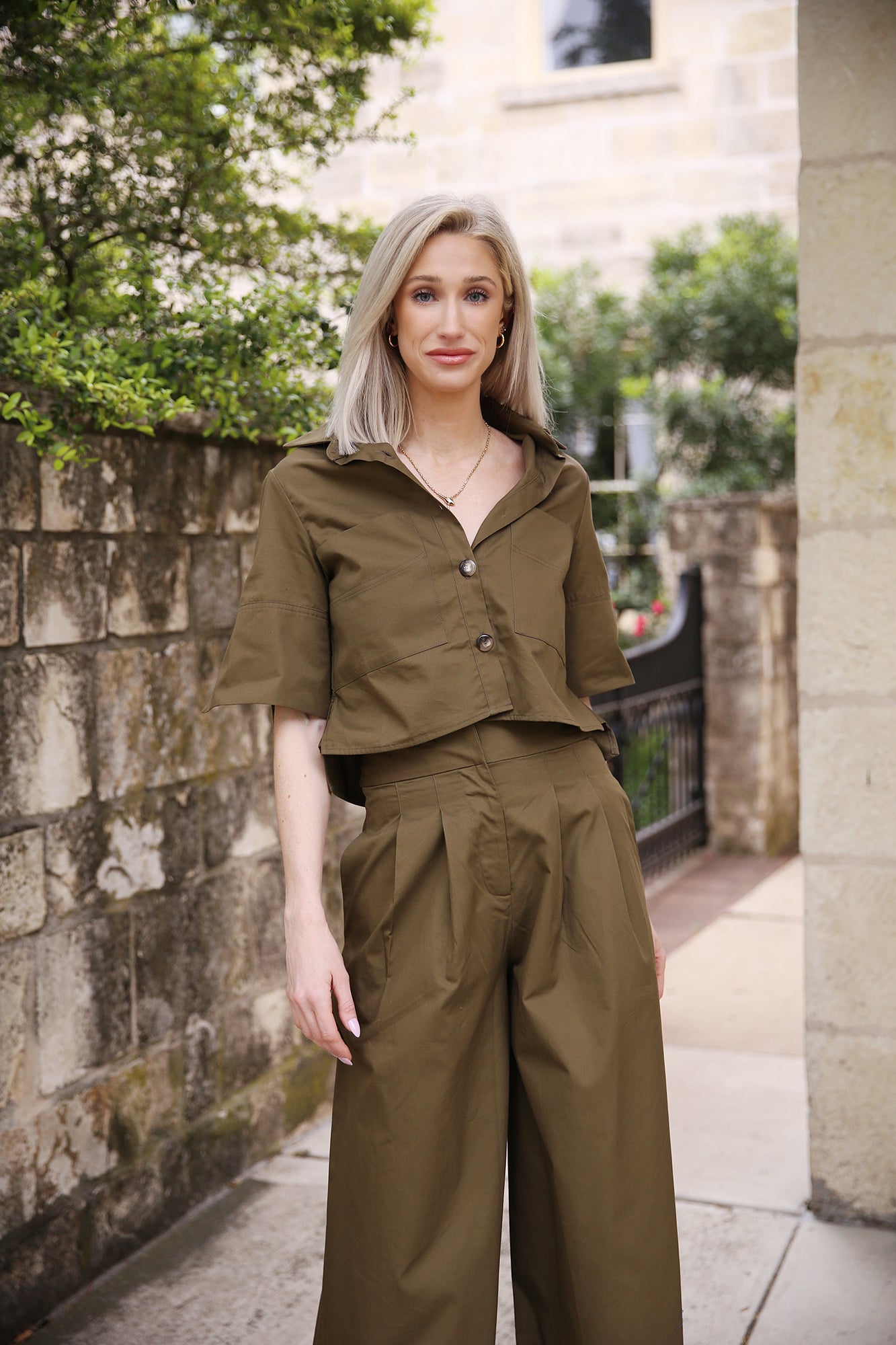 Carter Top Army Green