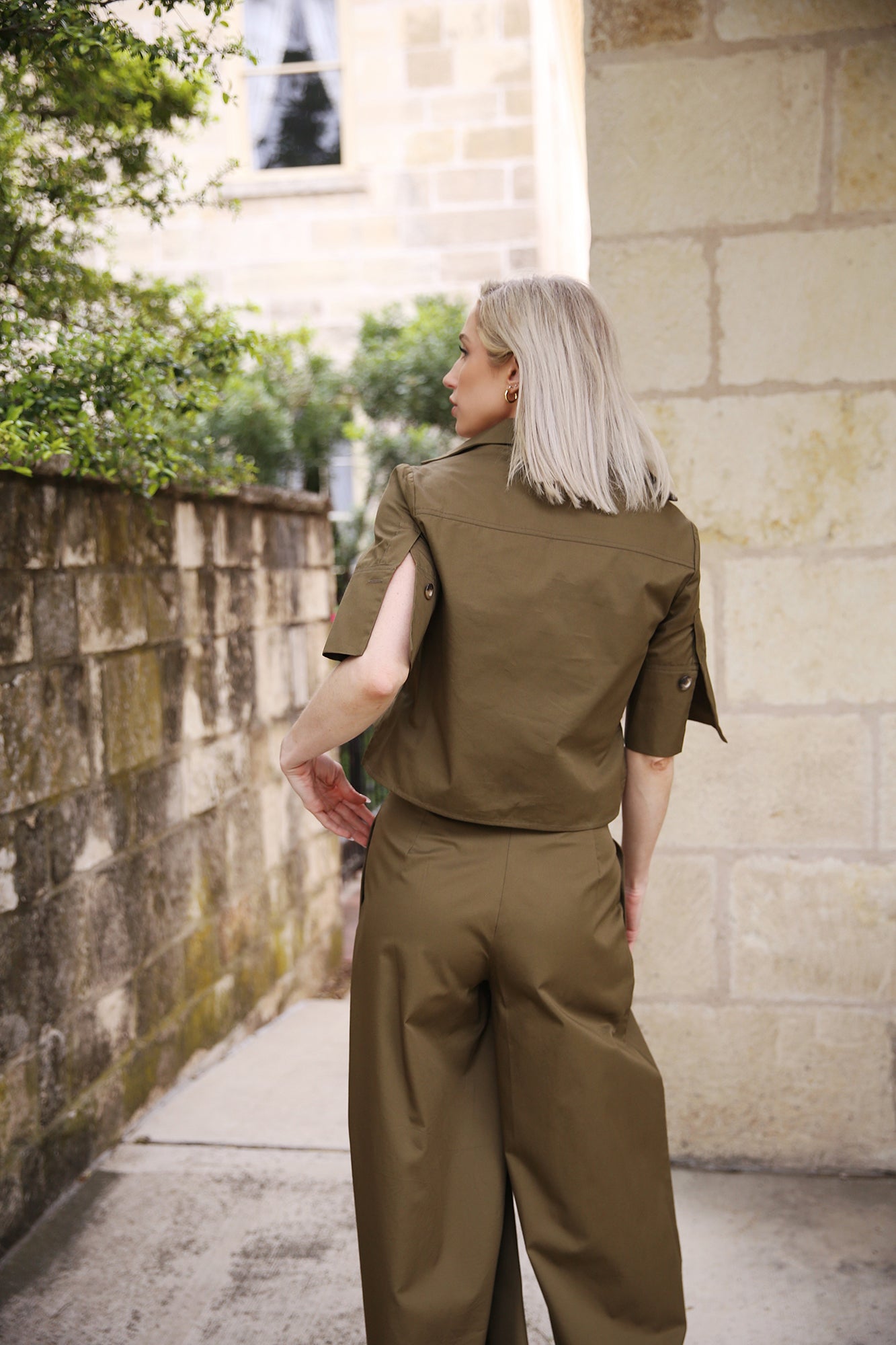 Carter Top Army Green
