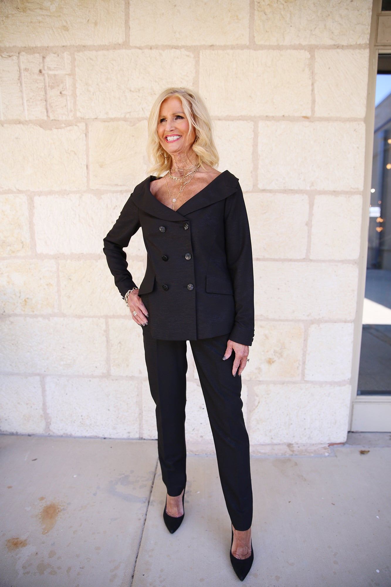 Leo Finesse Fuzhou With Glitter Details Pant Black