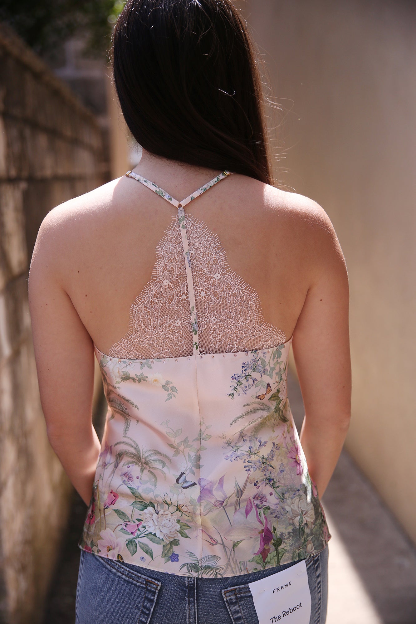 Lace Spliced Bias Cami Palacio Playground