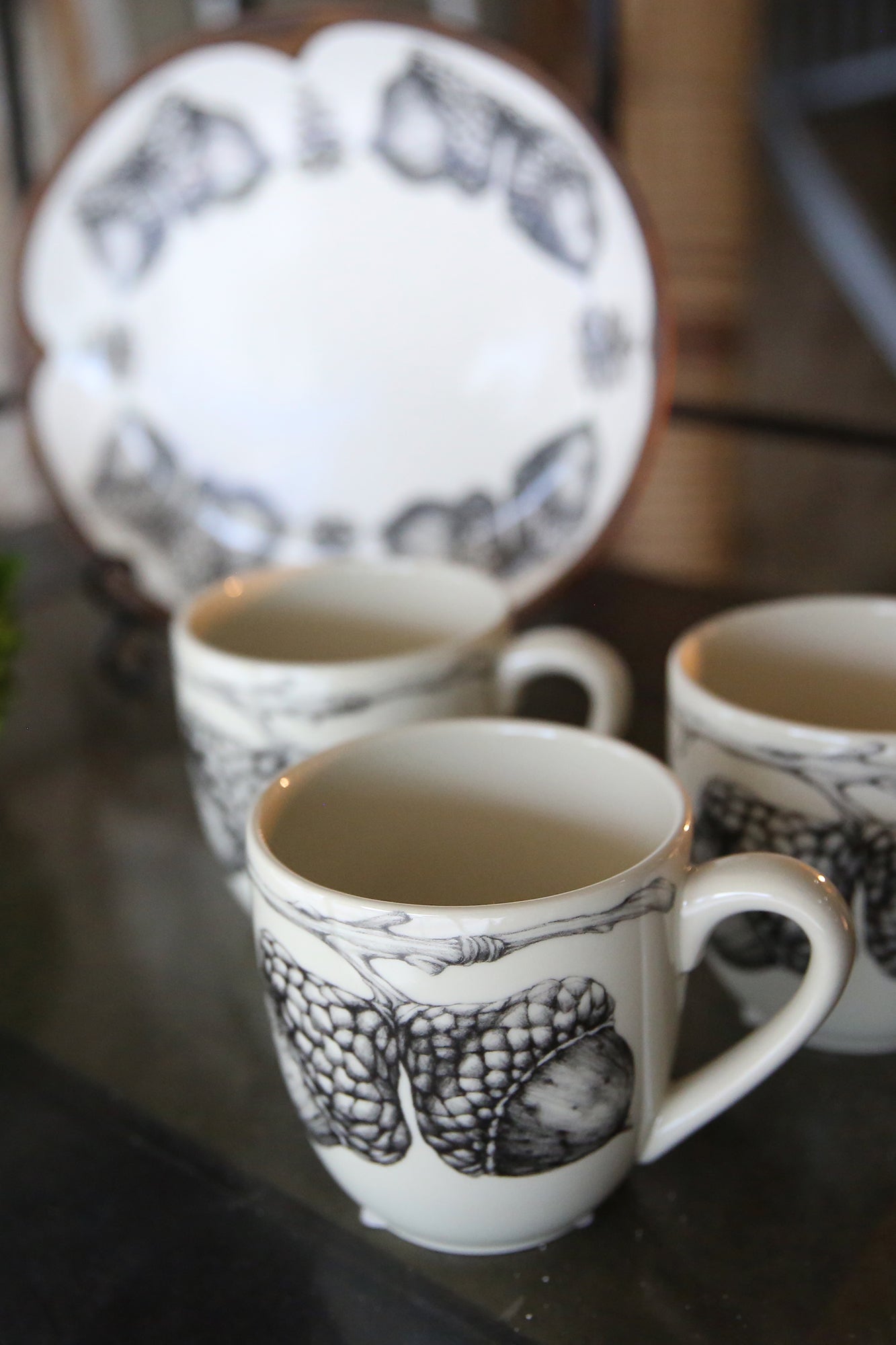 ZINDEL Mug Double Acorn - White