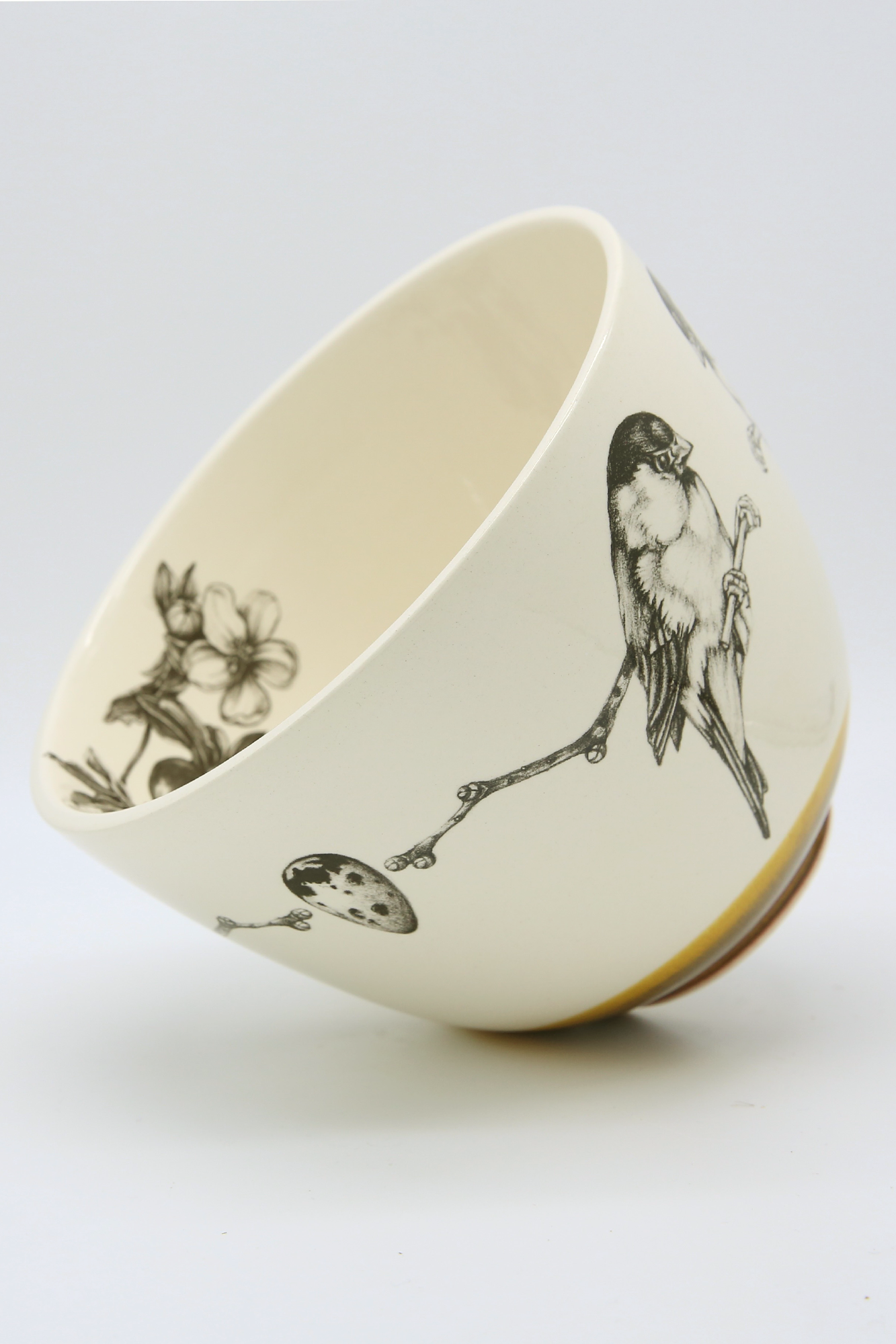 ZINDEL Medium Bowl Chickadee - Amber