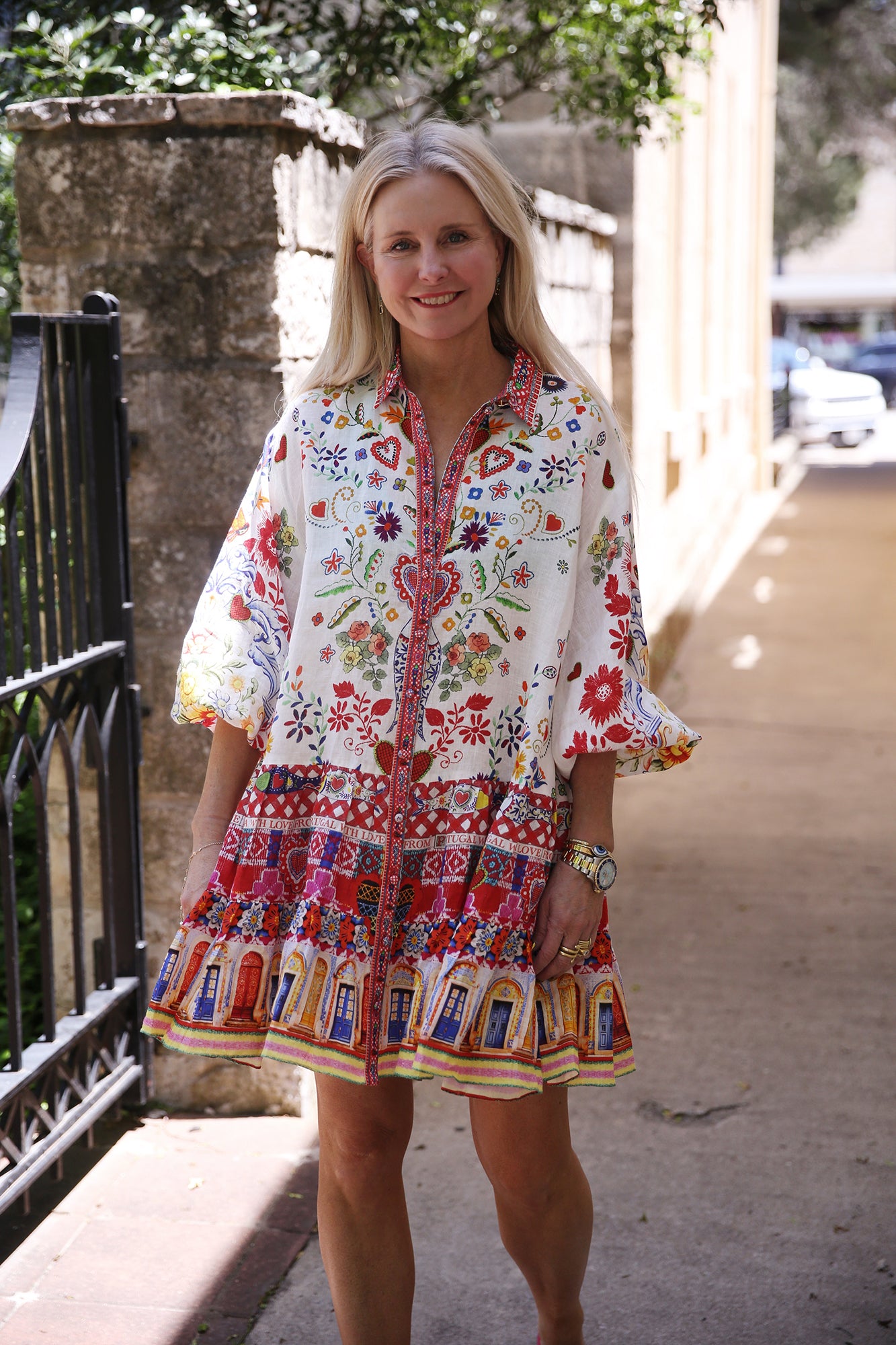 Long Sleeve Tiered Short Dress Faith, Luck & Justice