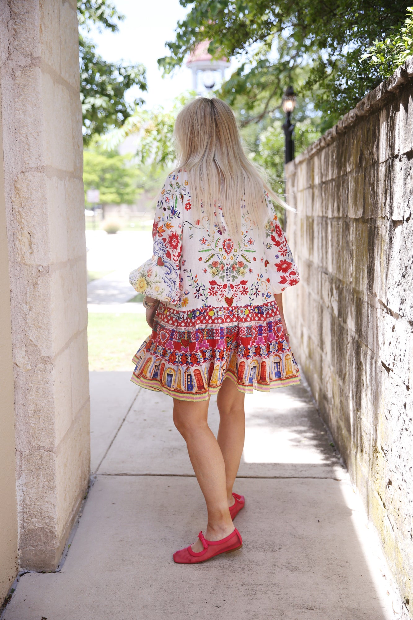 Long Sleeve Tiered Short Dress Faith, Luck & Justice