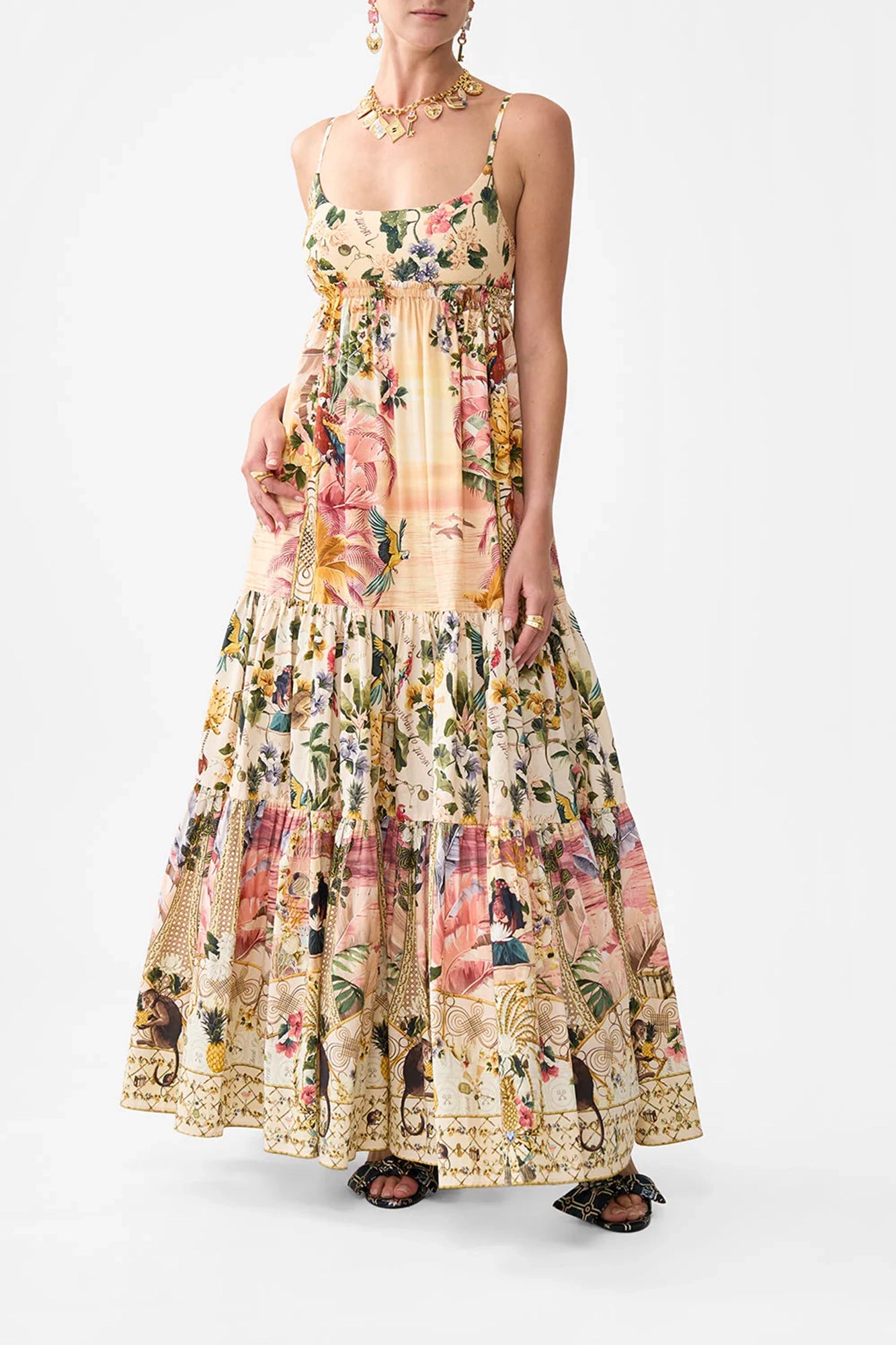 Long Dress With Jersey Bodice Welcome To The White Lotus