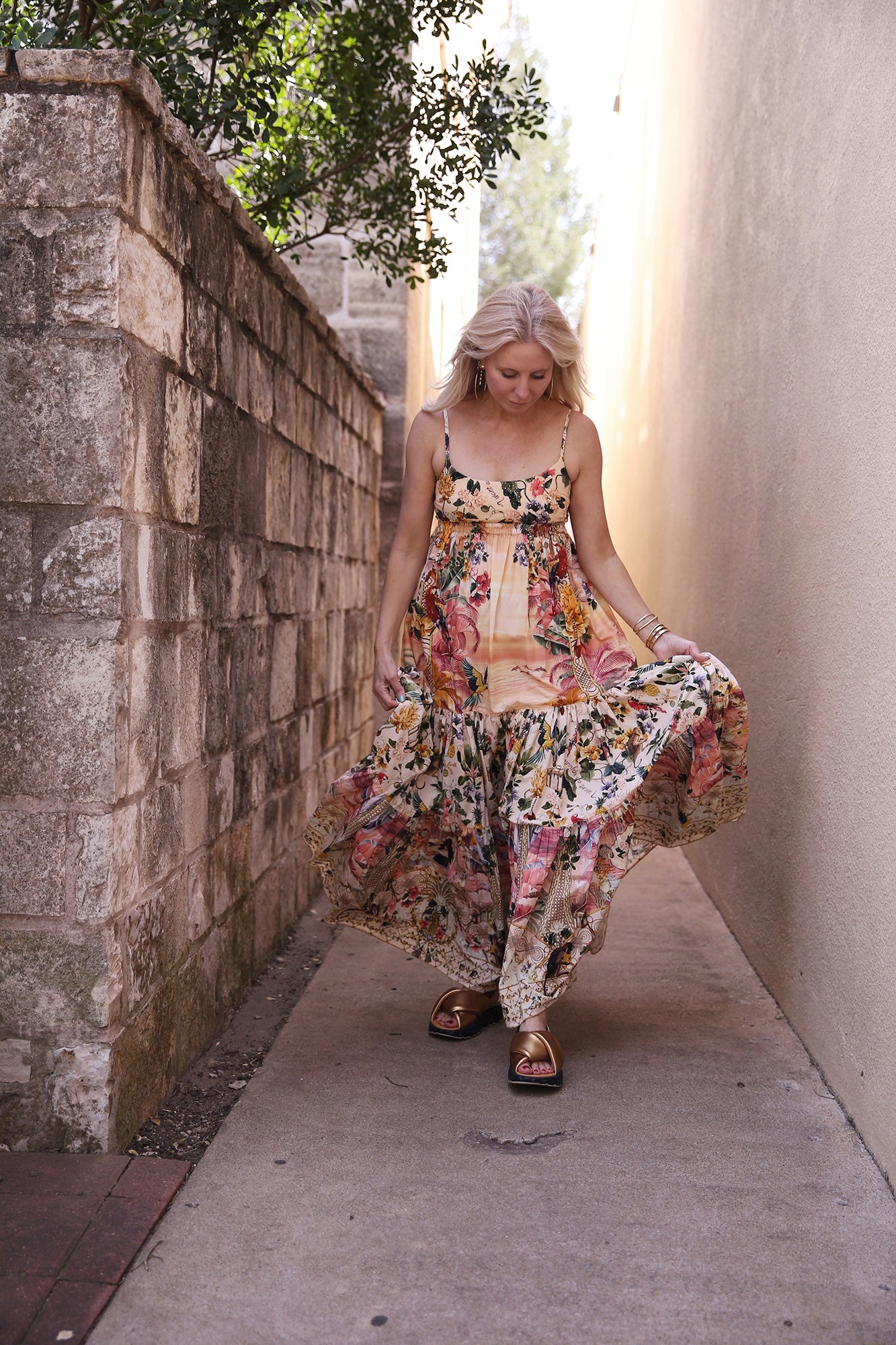Long Dress With Jersey Bodice Welcome To The White Lotus