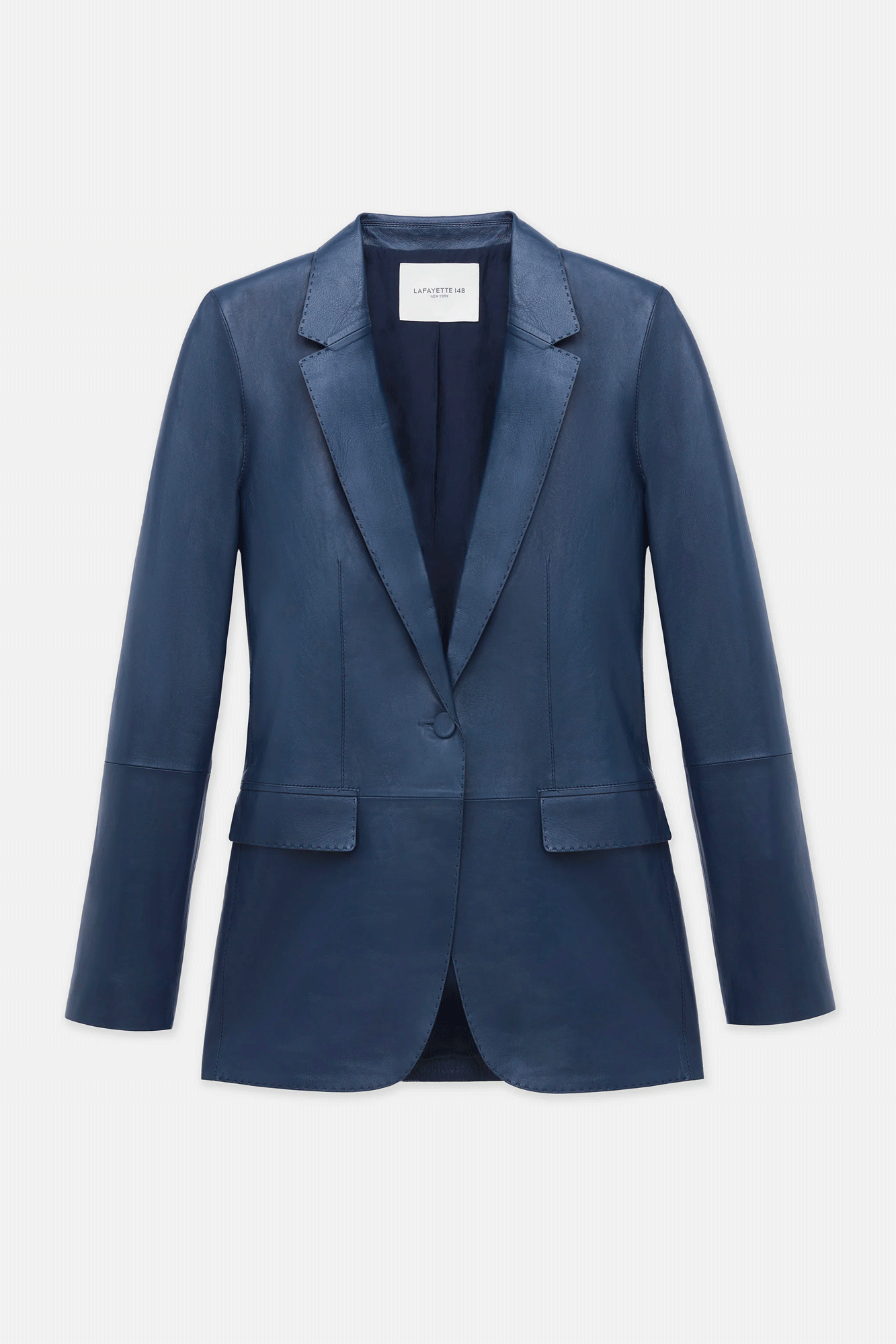 Flap Pocket Single Button Blazer