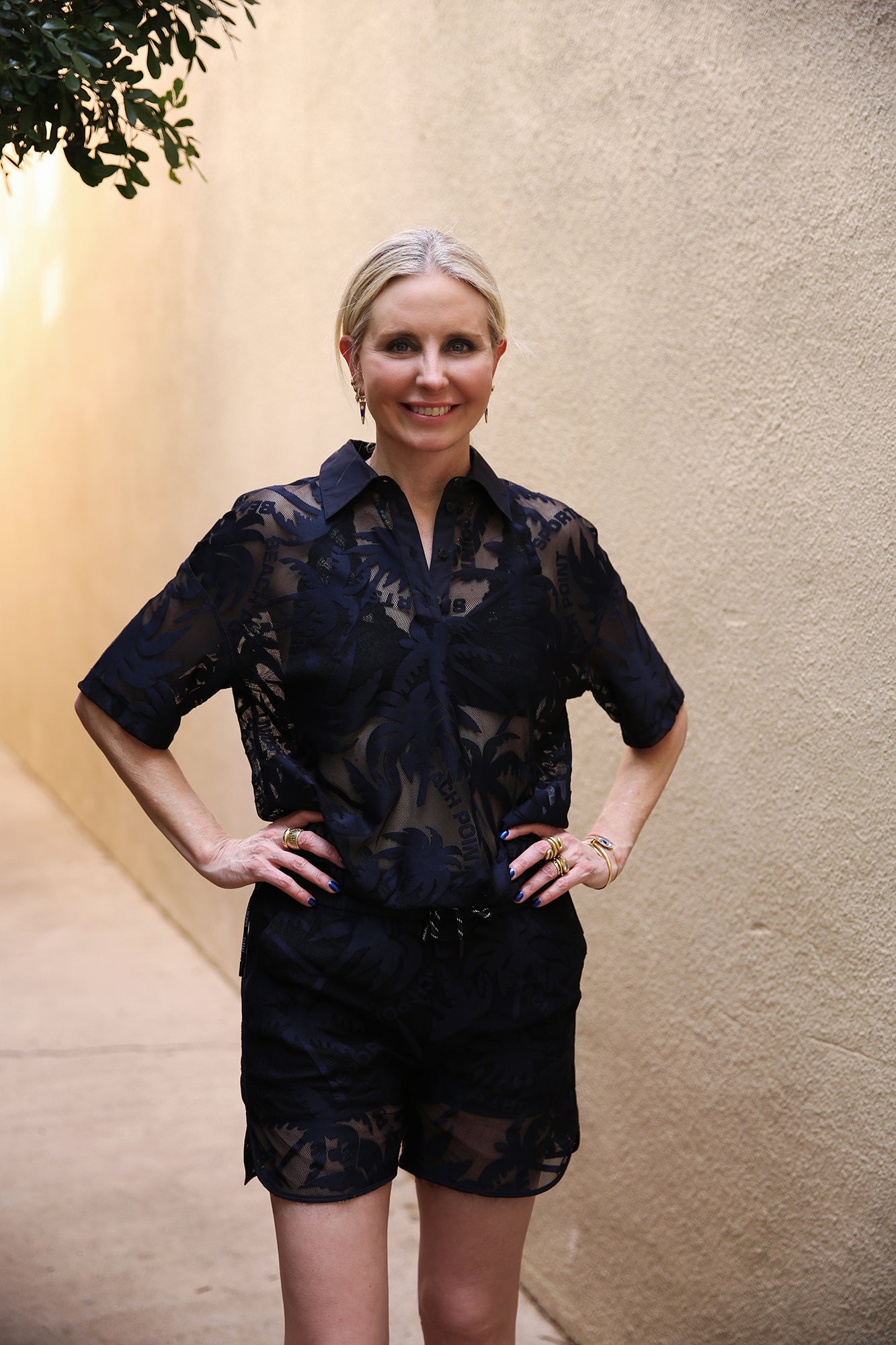 Beach Point Witten Beach Dot Shorts Midnight Blue