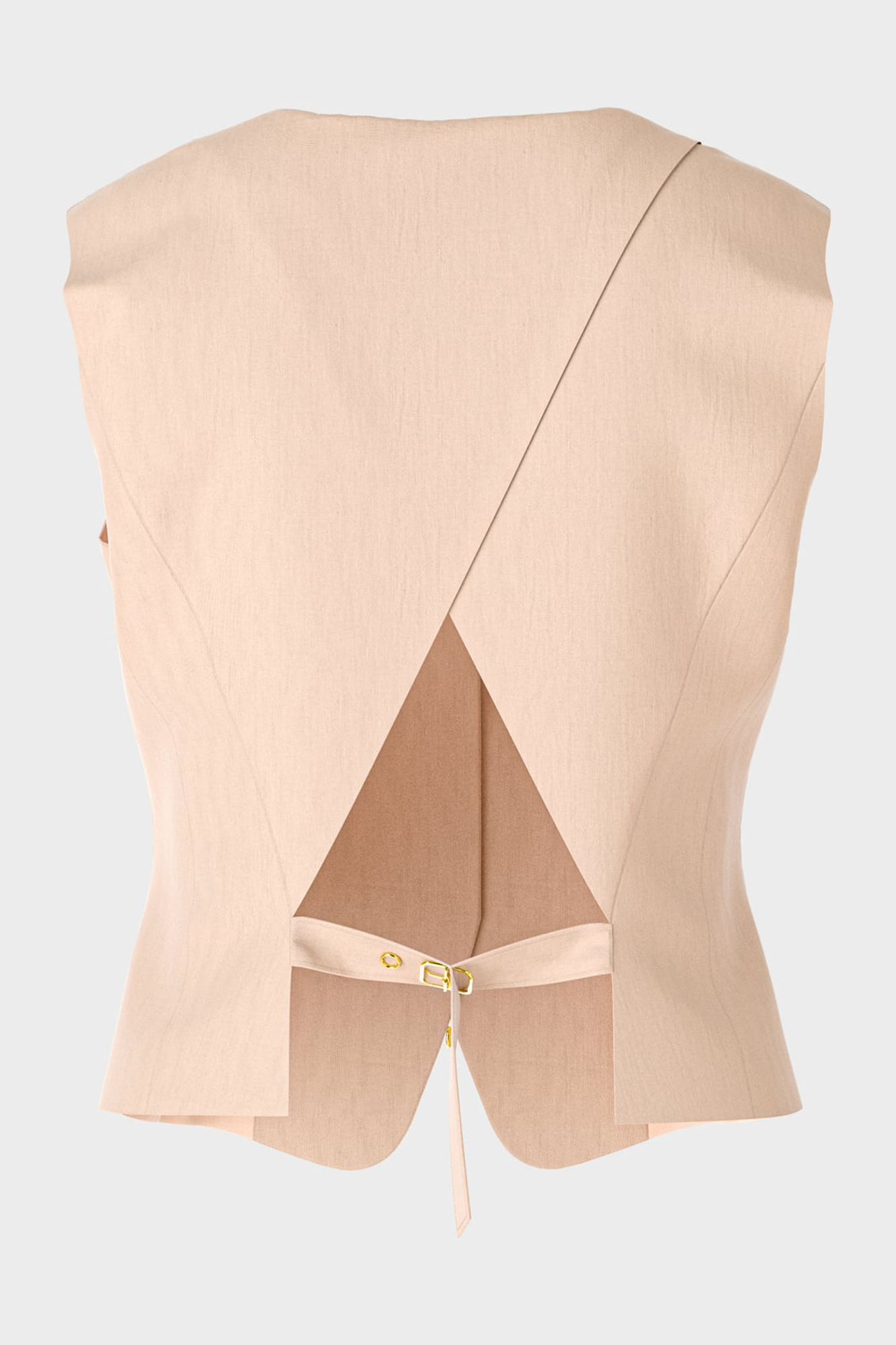 Ourika Gardens Close-Fitting Waistcoat Soft Rose