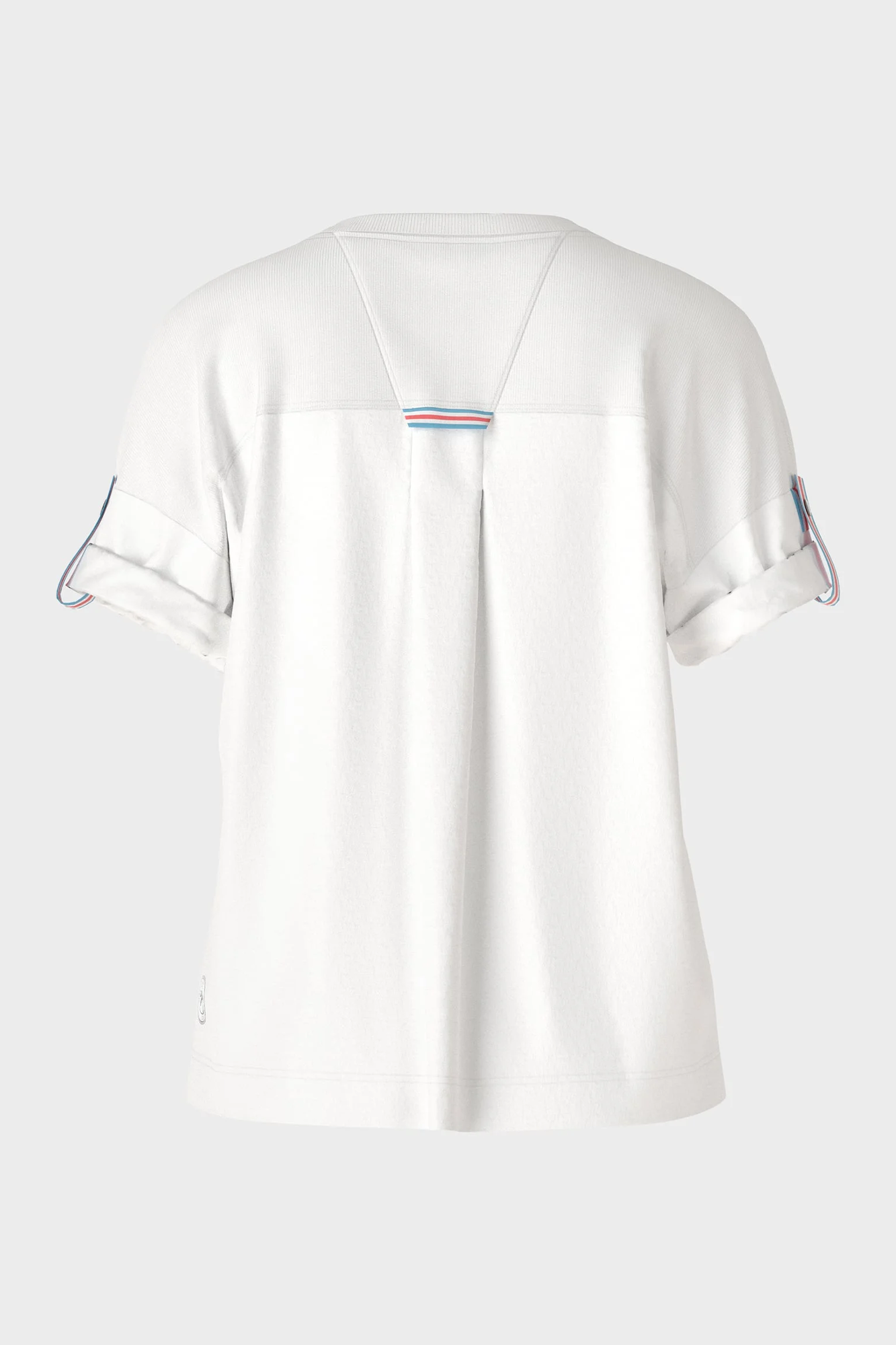 Summer Pics Material Mix T-Shirt White