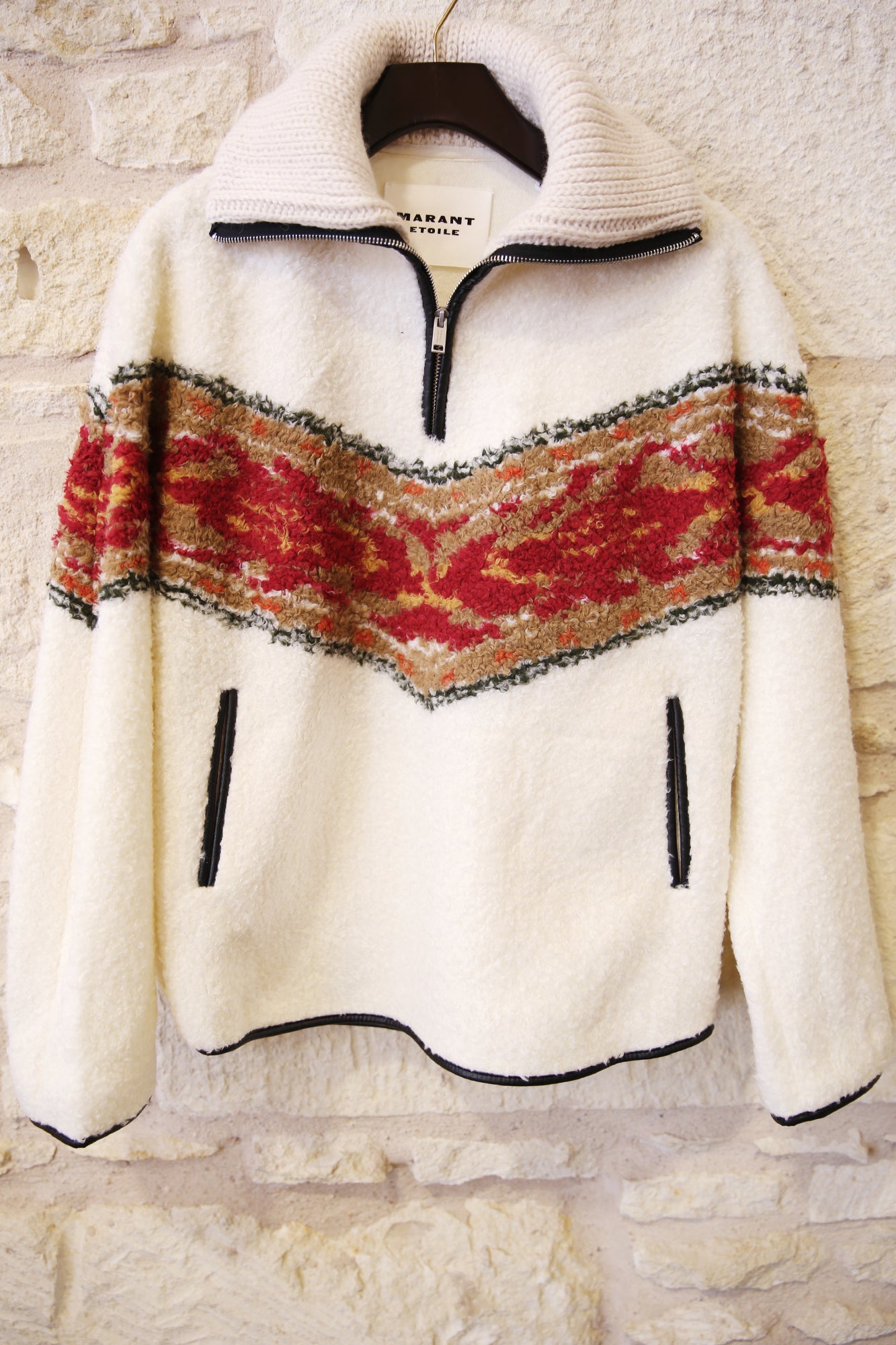 Marner Shearling Style Zip-Up Collar Pullover Coat