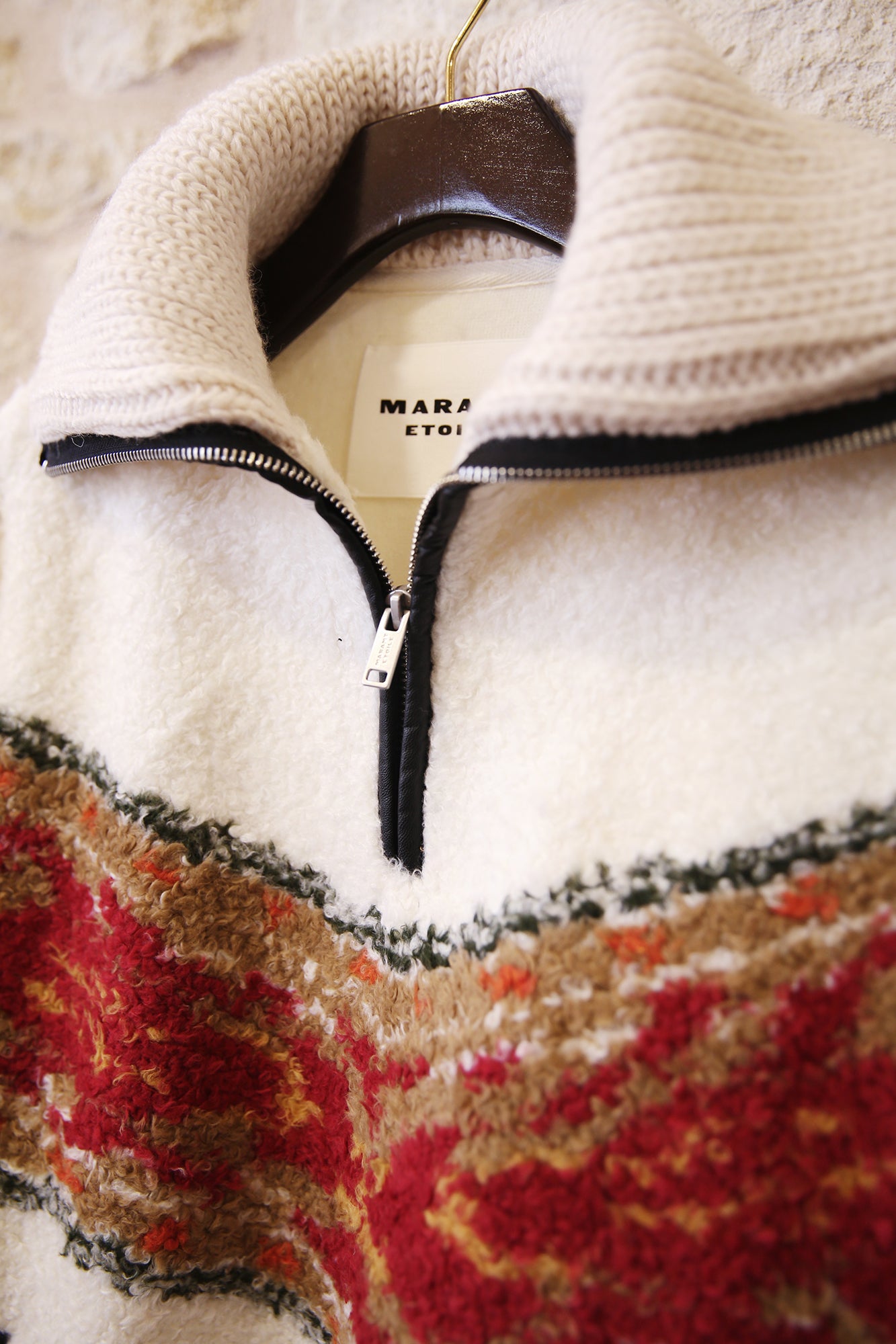 Marner Shearling Style Zip-Up Collar Pullover Coat