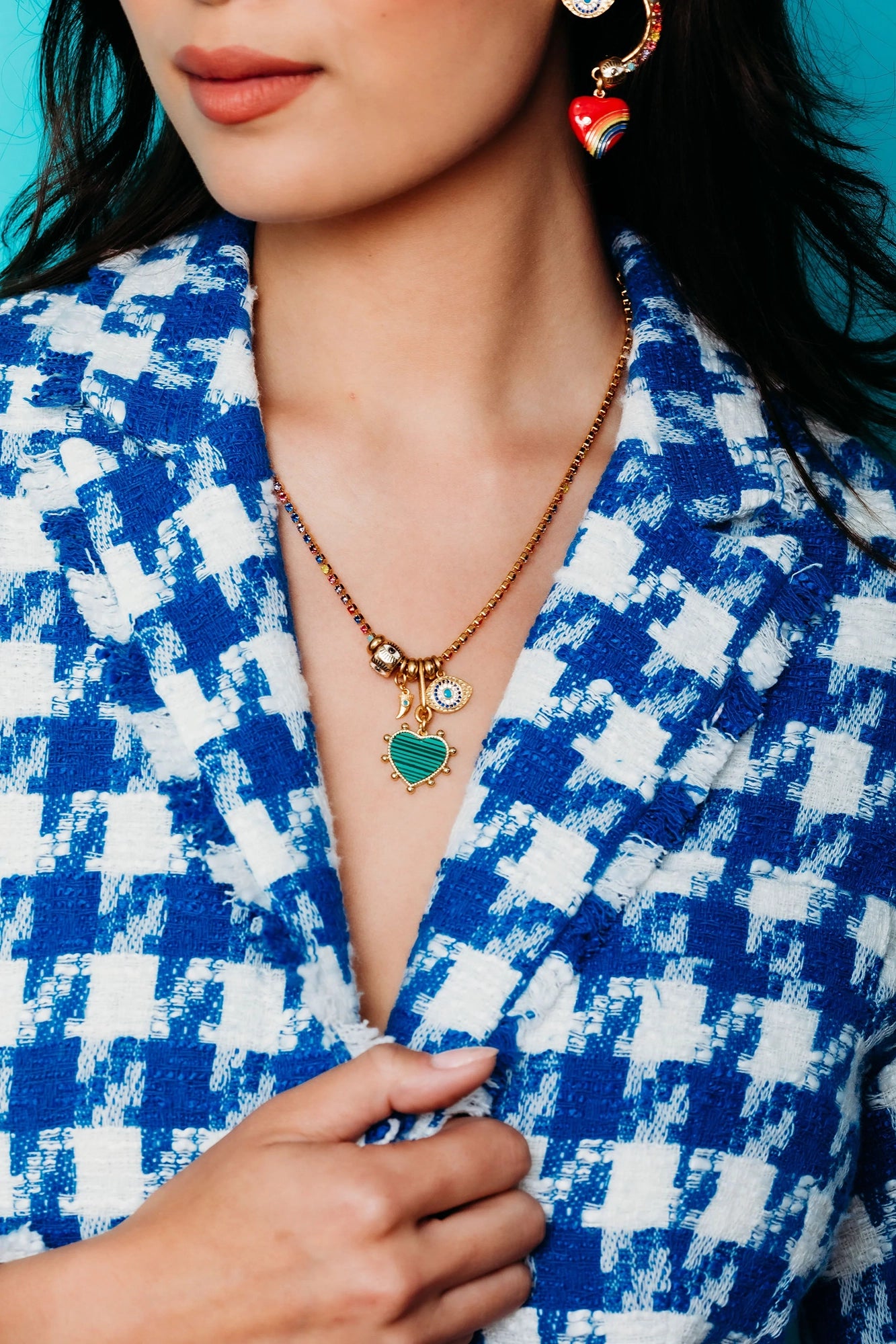 Mathilda Necklace Multi Rainbow