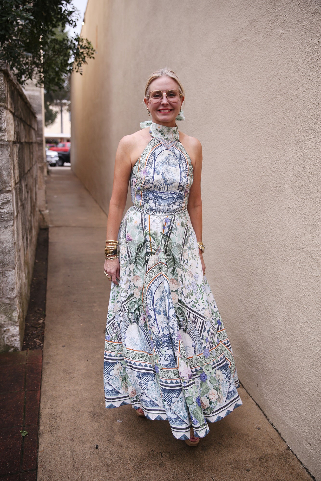 Maxi Circle Skirt Jardim Party