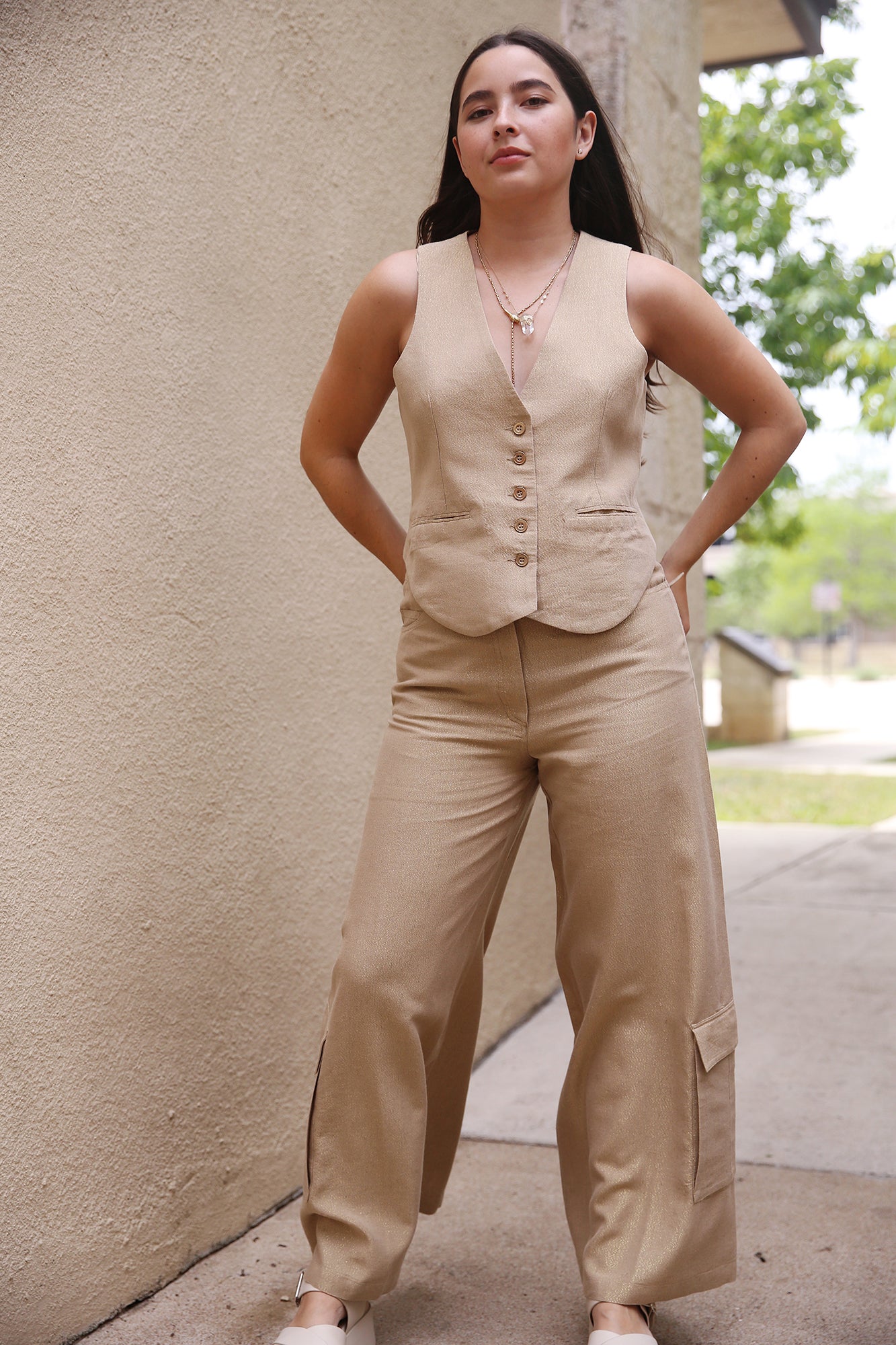 Garbo Vest Gold