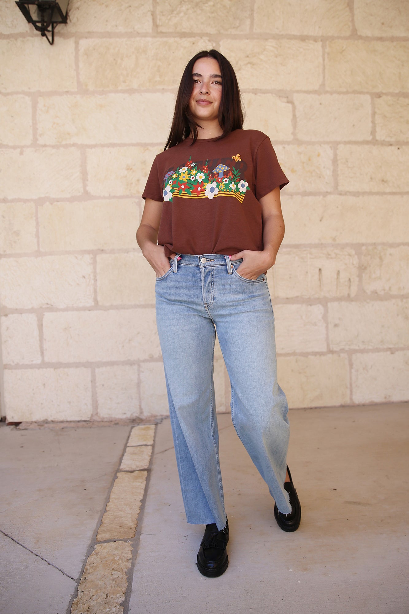 Mid Rise Wide Leg Crop Marea
