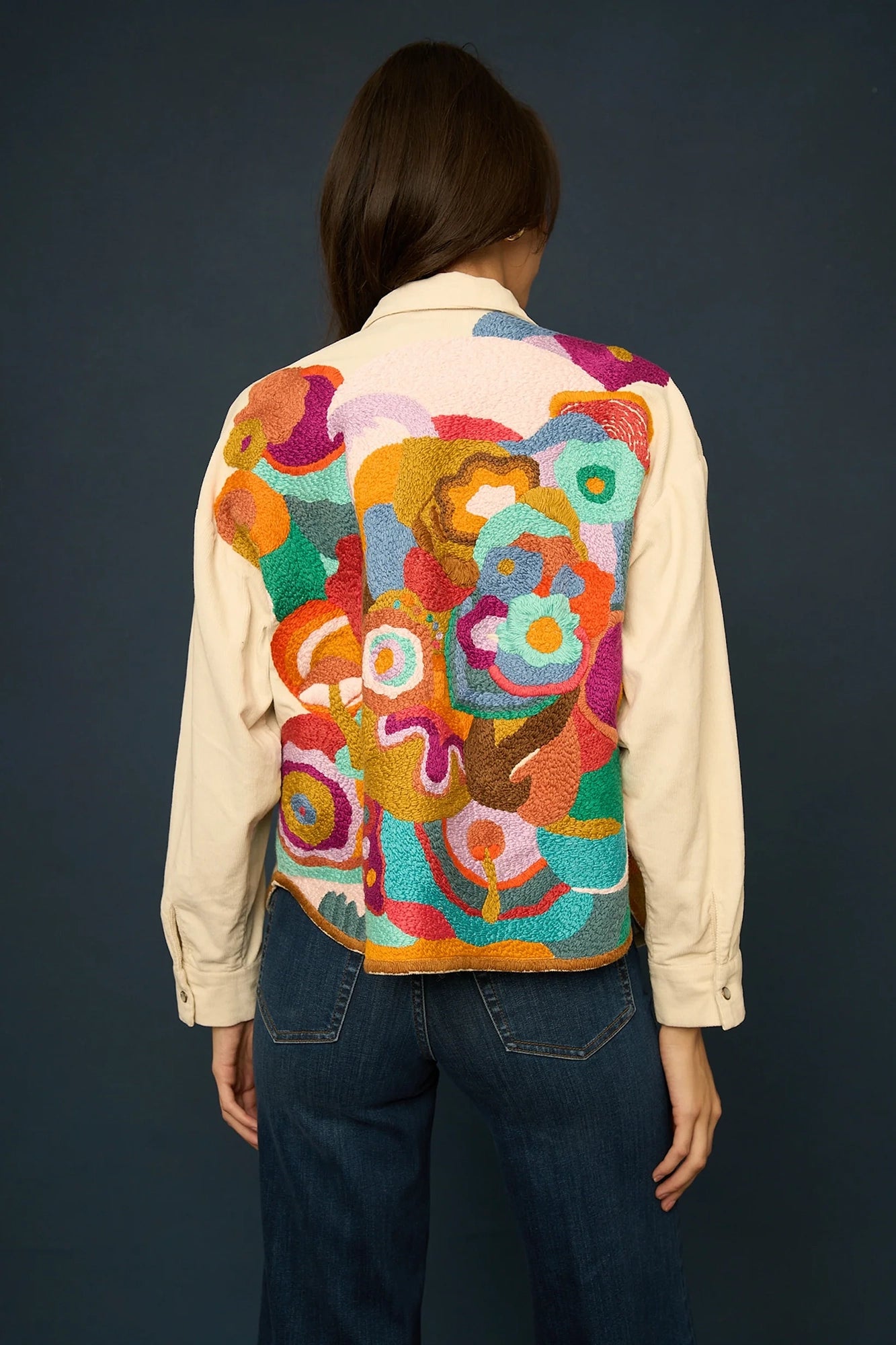 Miracle Garden Top Cream Multi