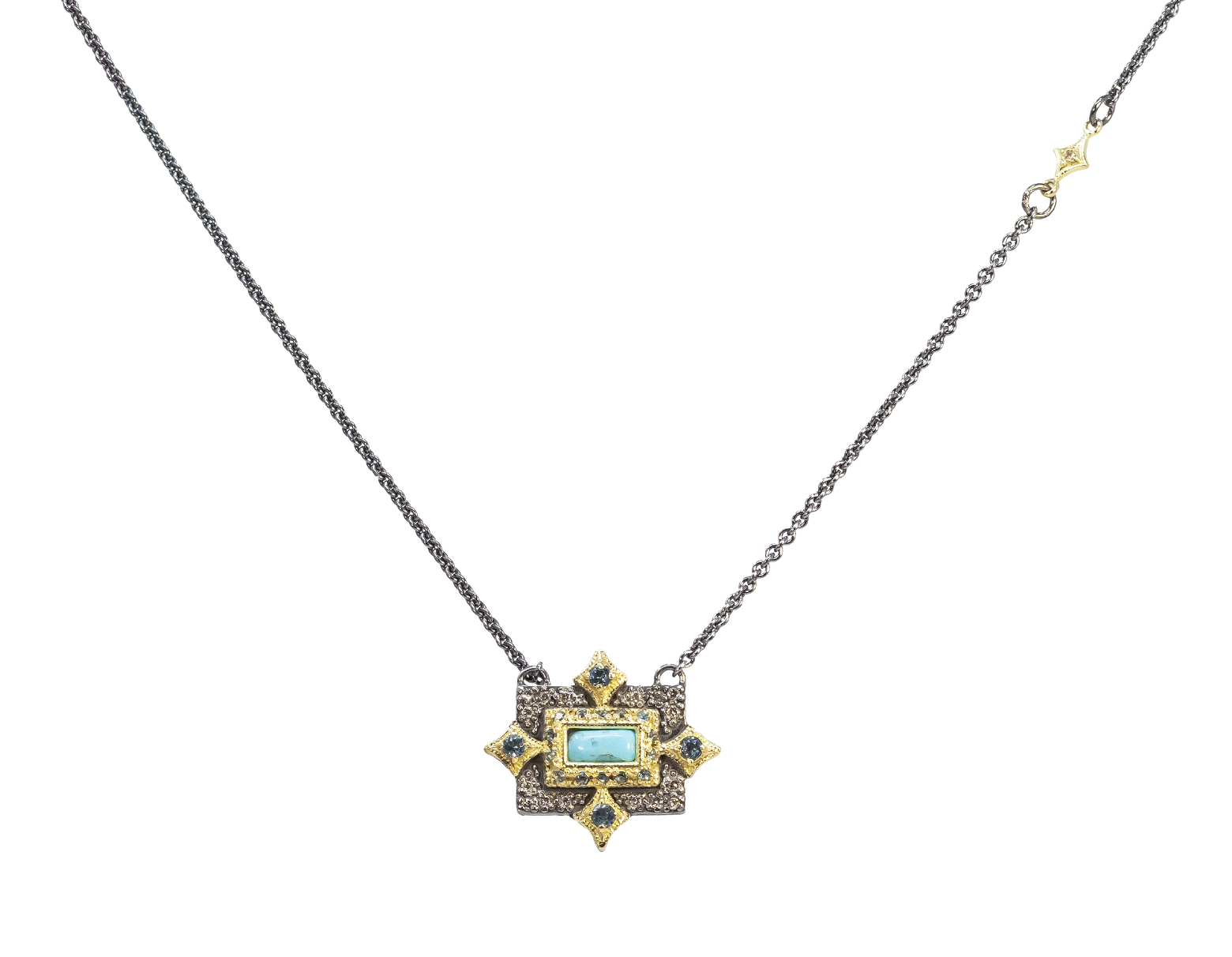 16.5" Turquoise Drop Necklace