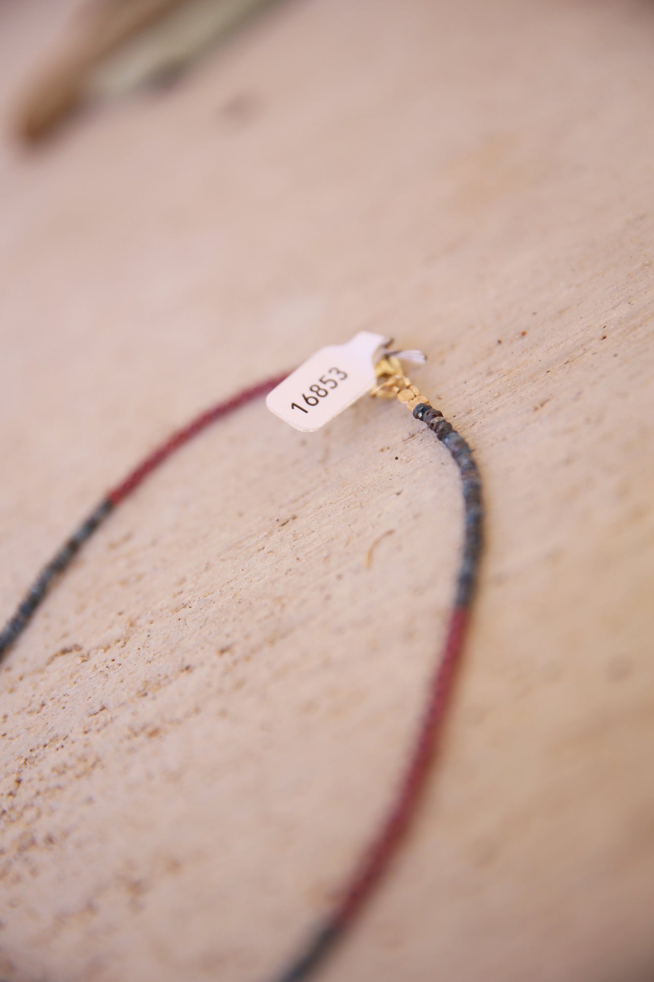 Necklace of Purple Garnet + Kyanite w/ 4 charms, inc. Ruby, Strawberry Quartz, Labradorite. Brass + 18K Gold Plated Findings