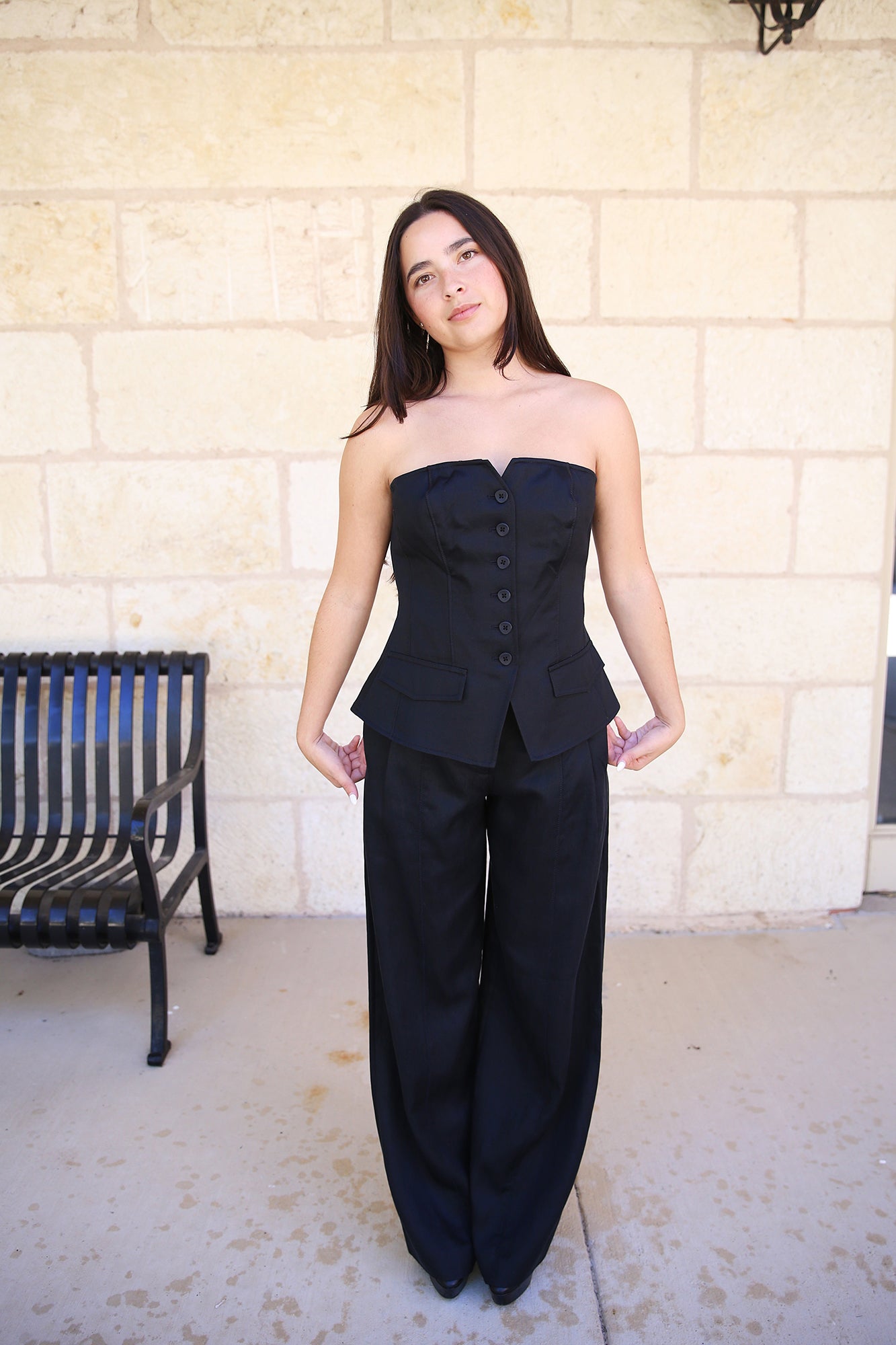 Noemie Corsette Top Noir