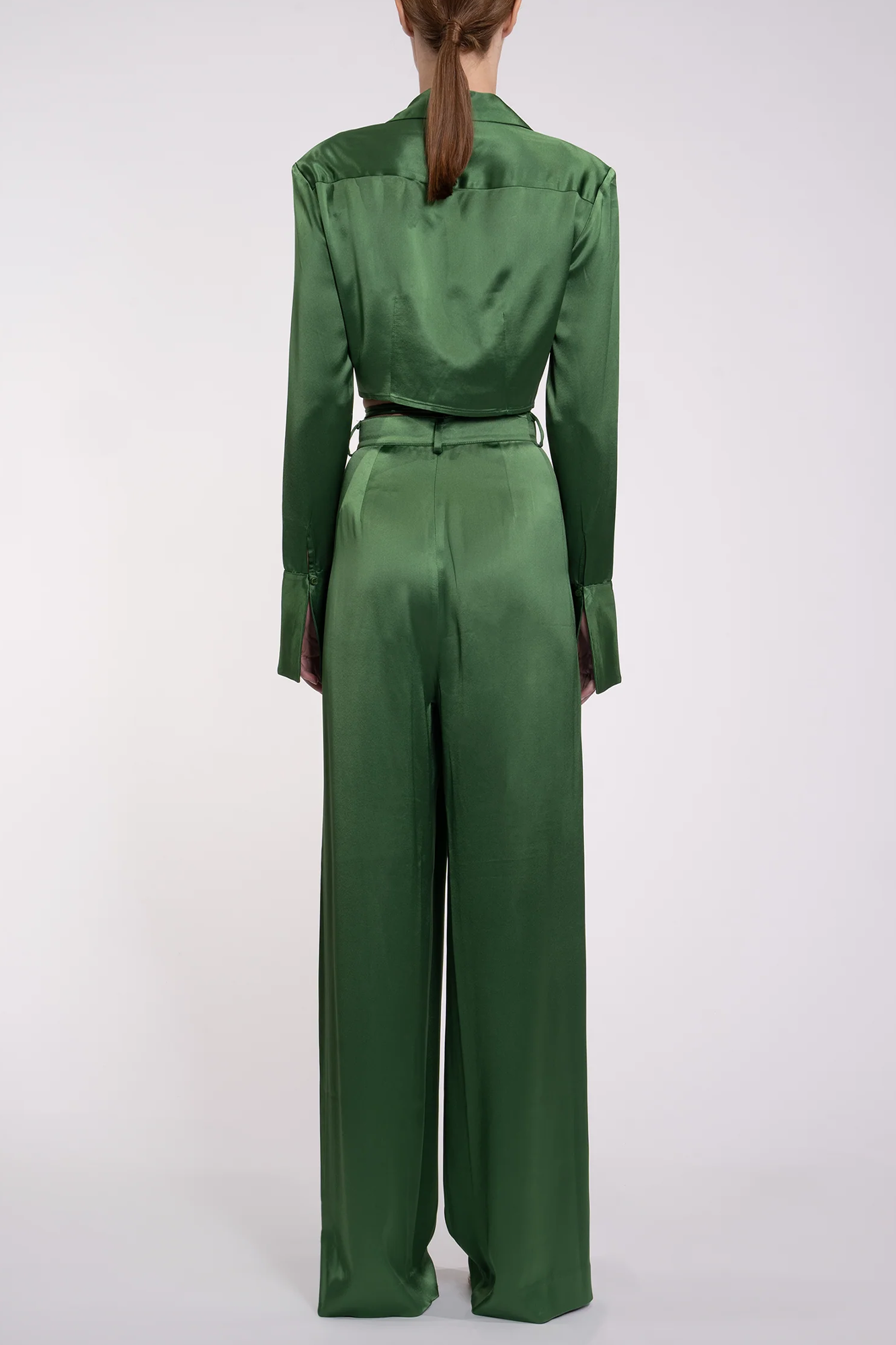 Paris Wide Leg Pant Dark Artichoke