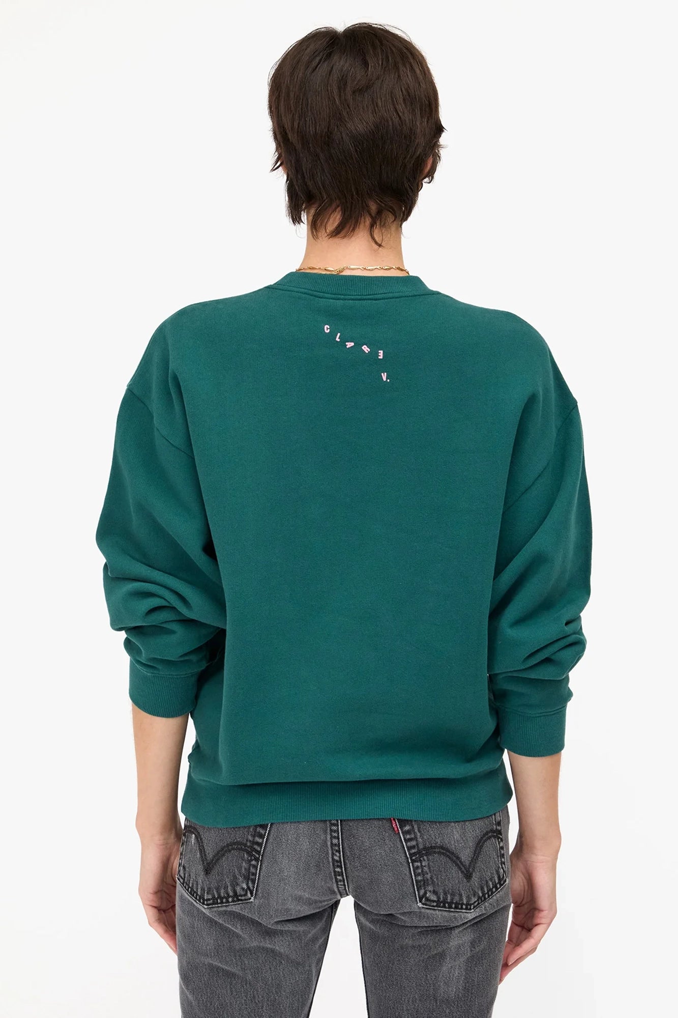Oversized Sweatshirt Block CIAO Deep Pine