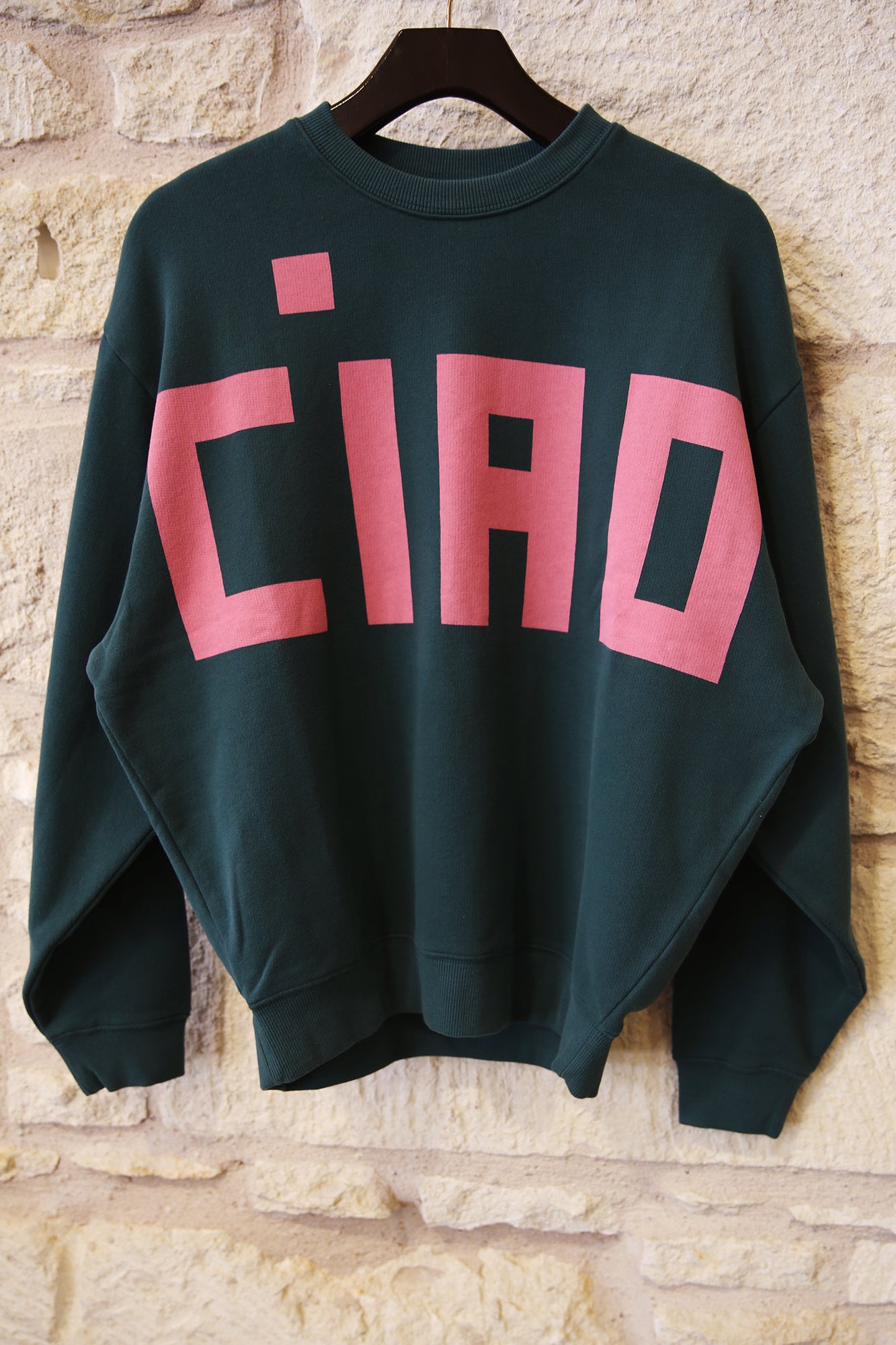 Oversized Sweatshirt Block CIAO Deep Pine