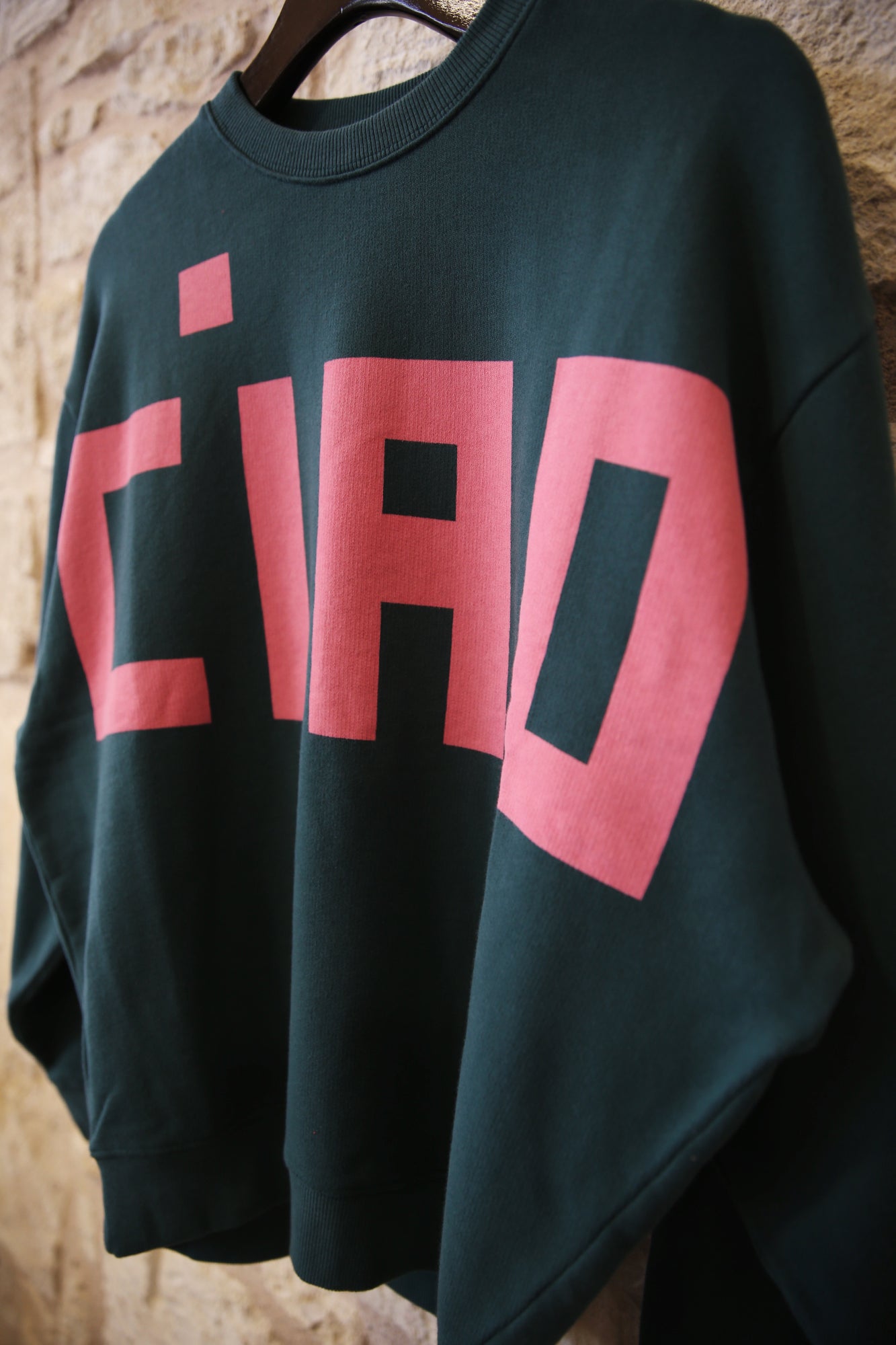 Oversized Sweatshirt Block CIAO Deep Pine