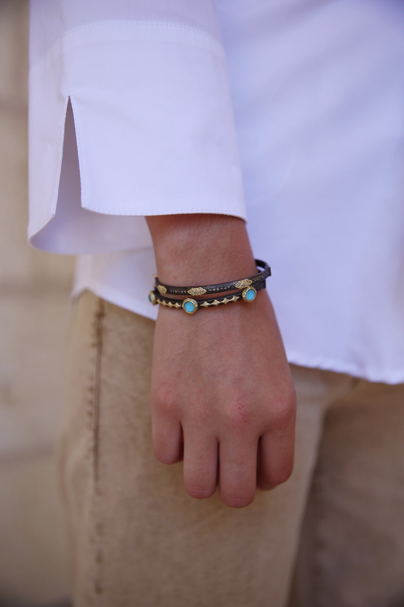 Pavé Huggie Bracelet