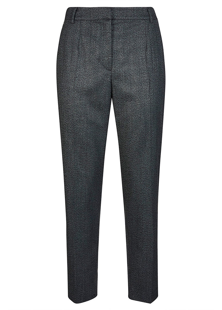 Herringbone Trouser With Detailed Pocket