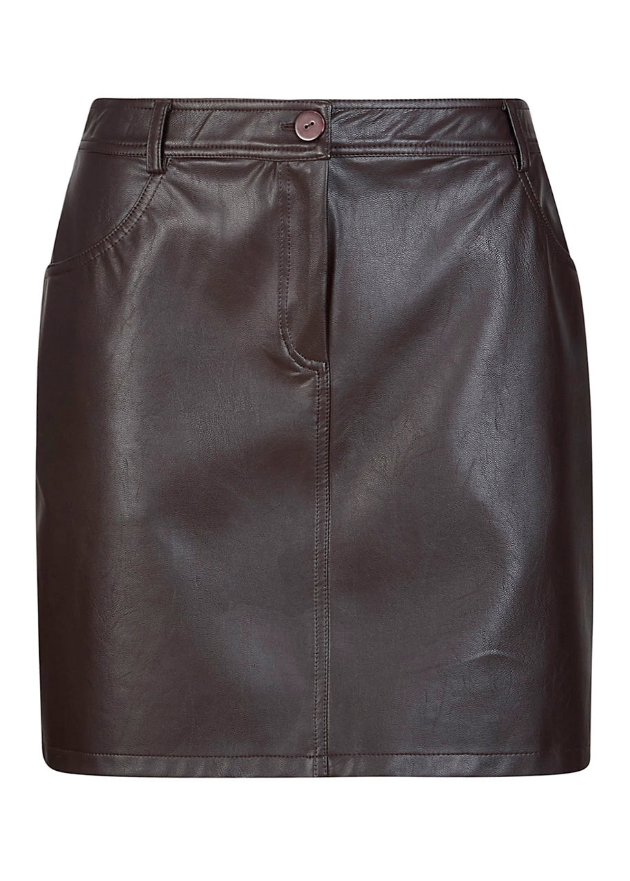 Vegan Leather Skirt