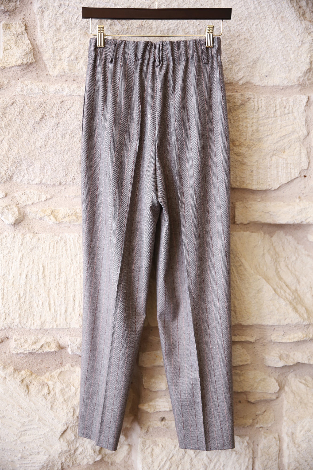 Pinstripe Pleated Trouser