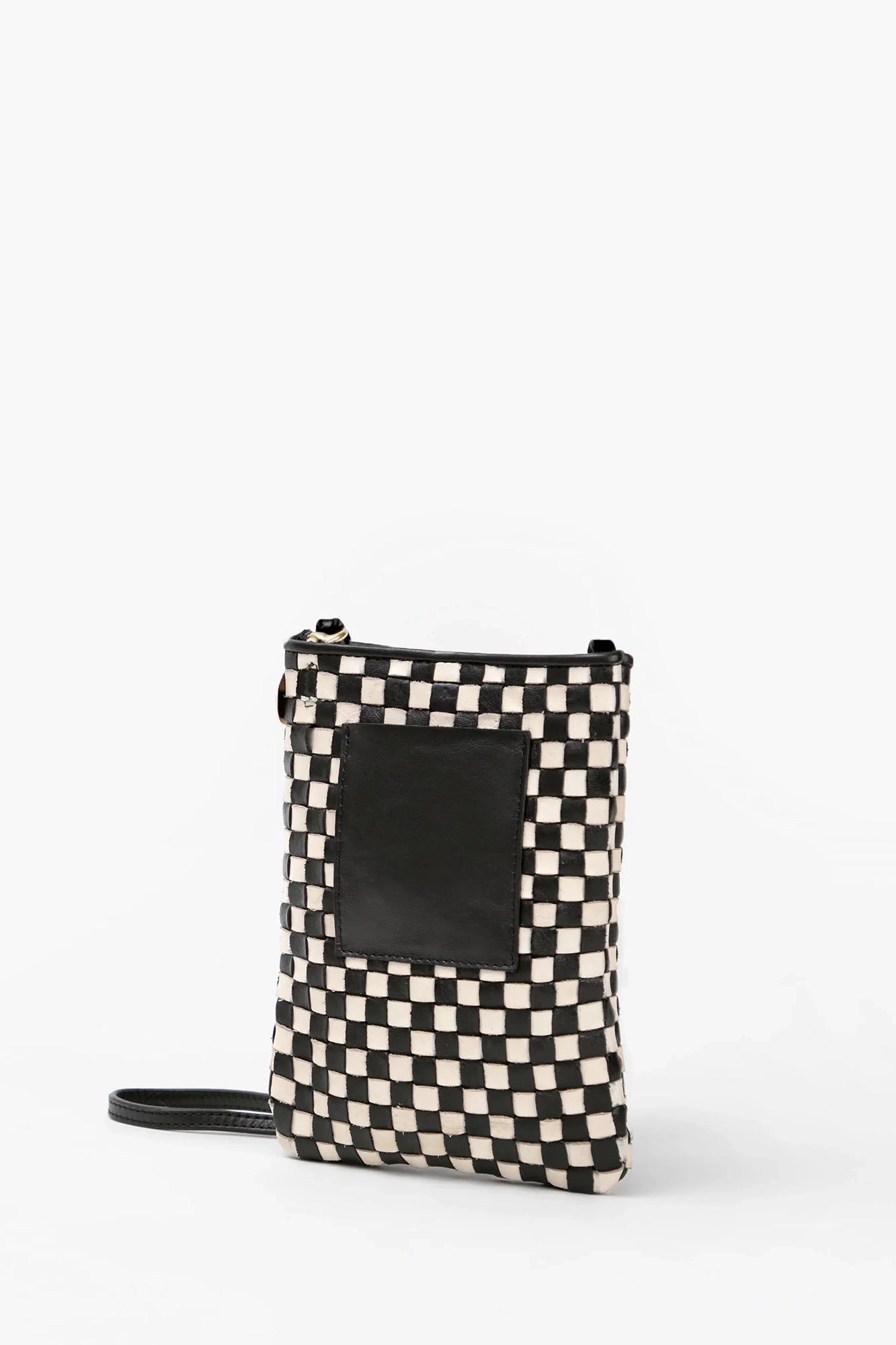 Poche Black & Cream Woven Checker