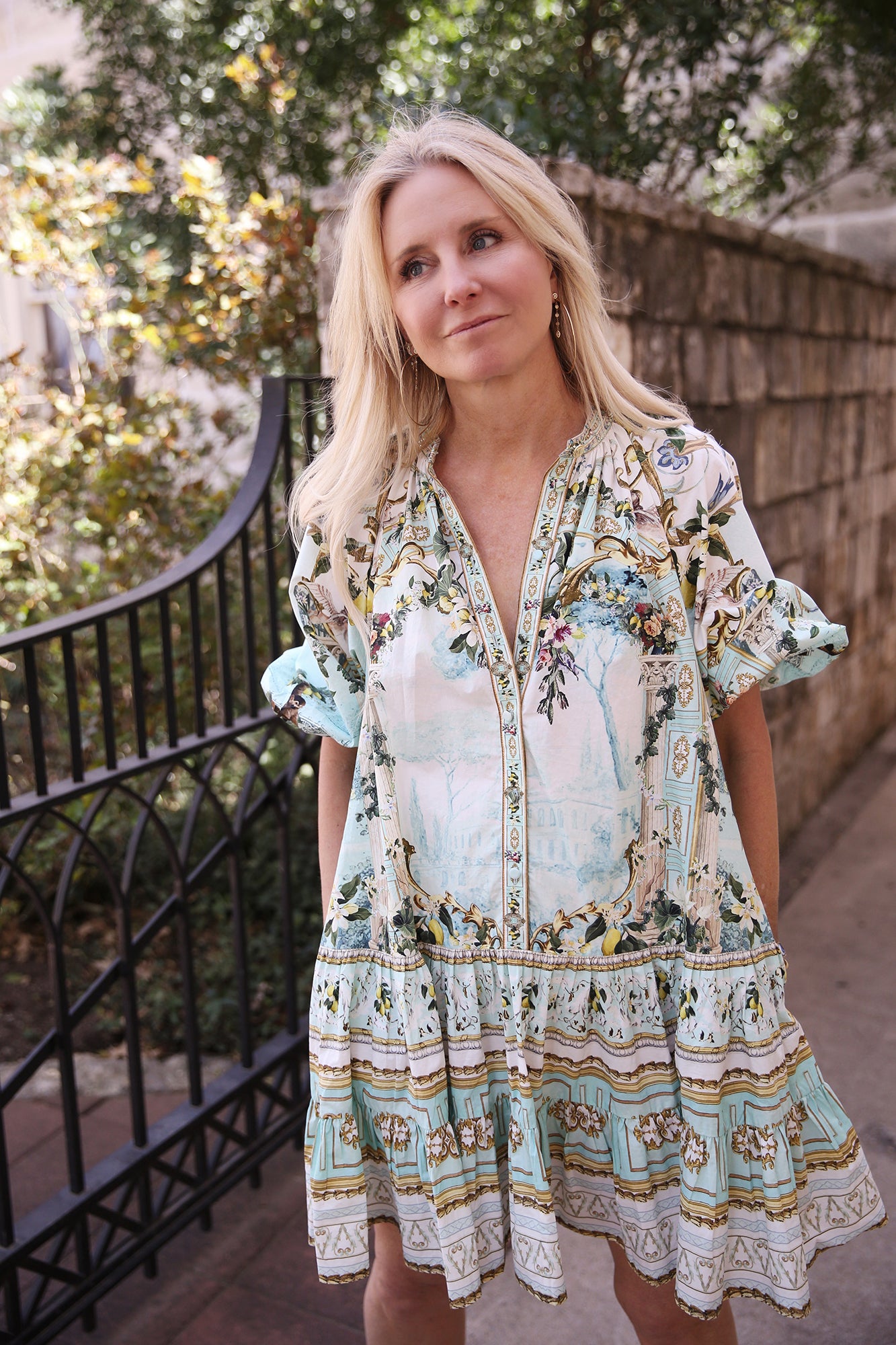 Puff Sleeve Shirt Dress Venus On A Vespa