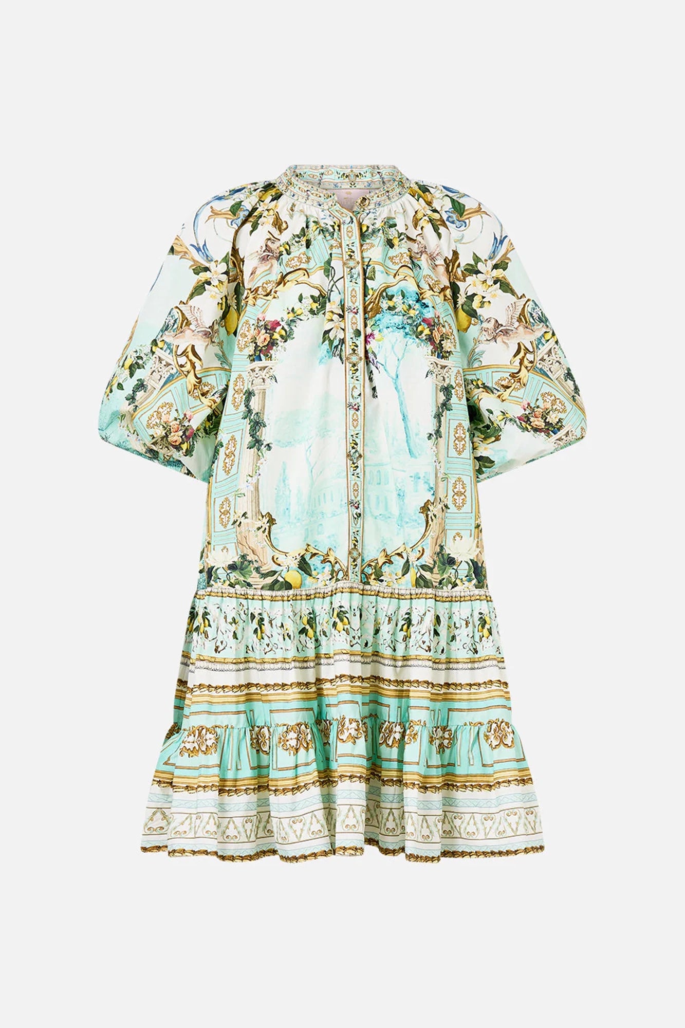 Puff Sleeve Shirt Dress Venus On A Vespa