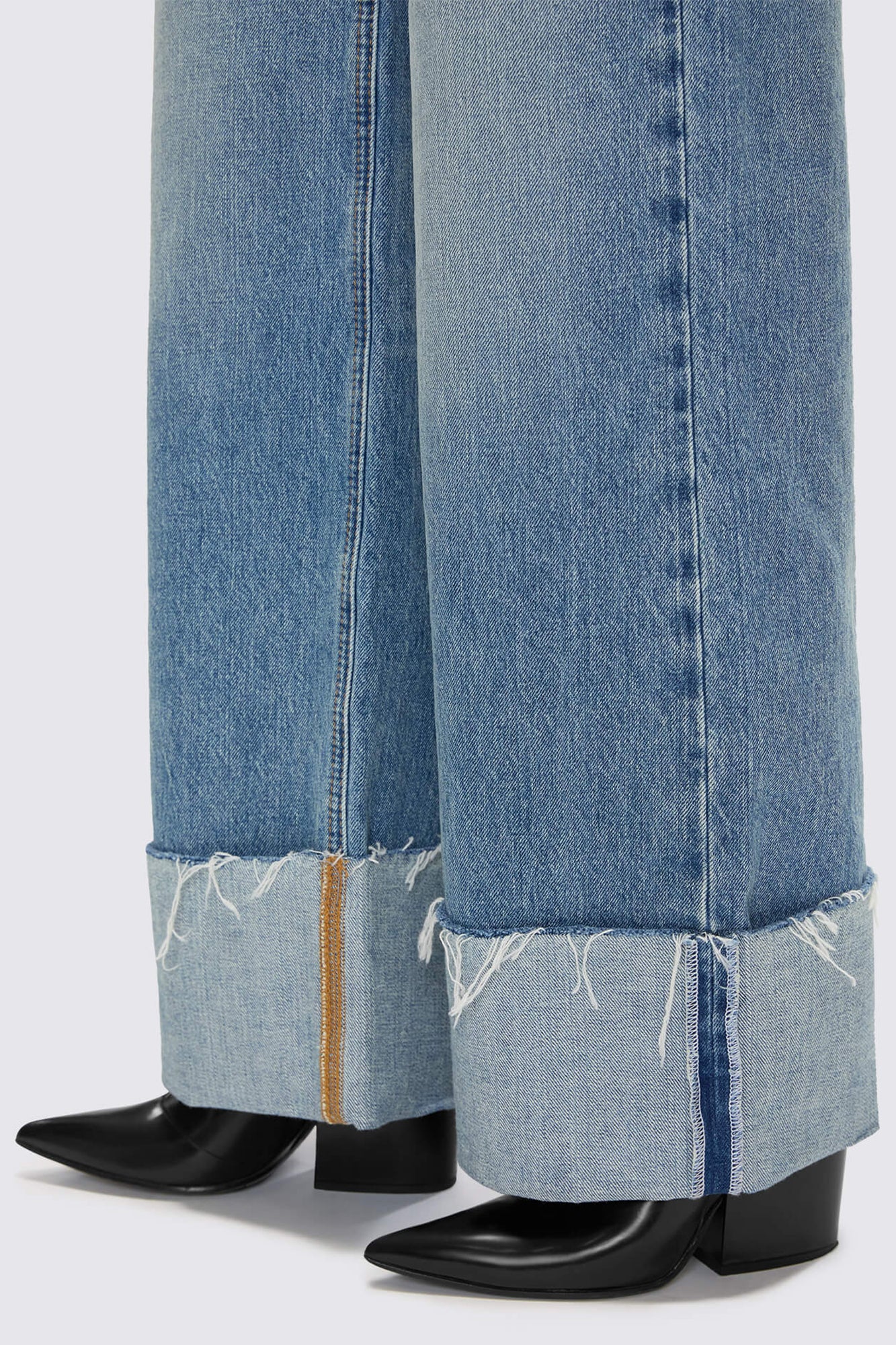 High Rise Wide Leg Cuff