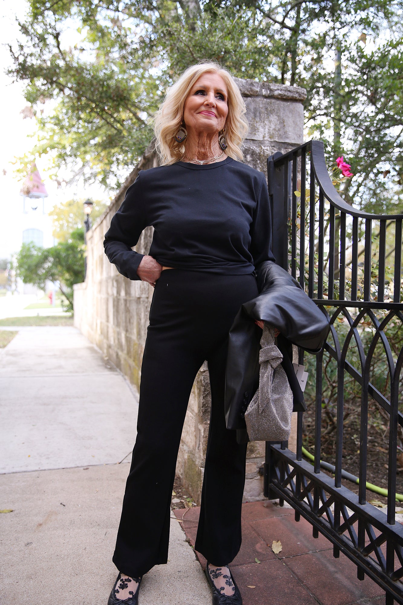 Rio High Waist Flare Pant Black