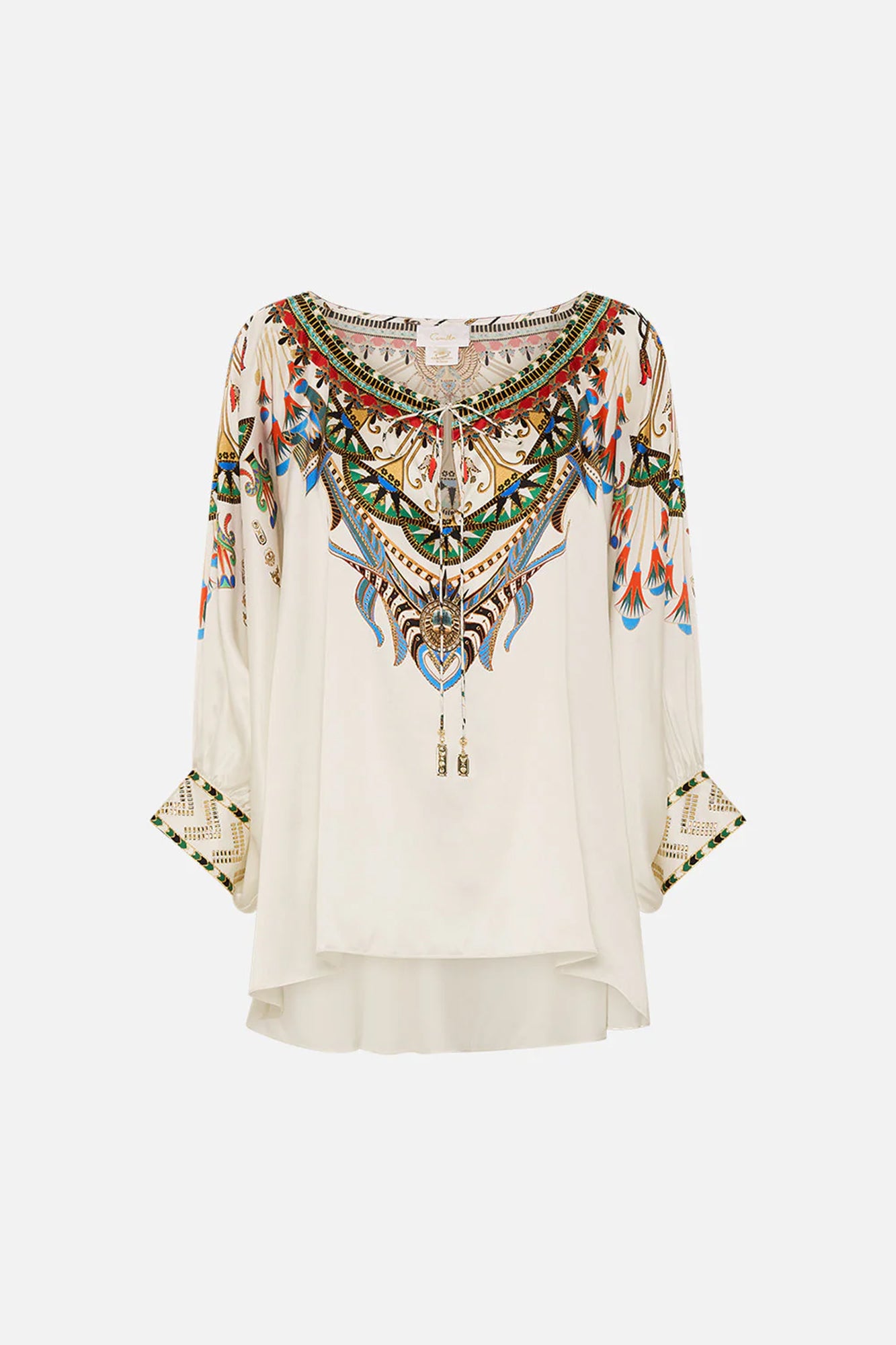 Raglan Sleeve Blouse With Cuff Valley Of The Queens OS