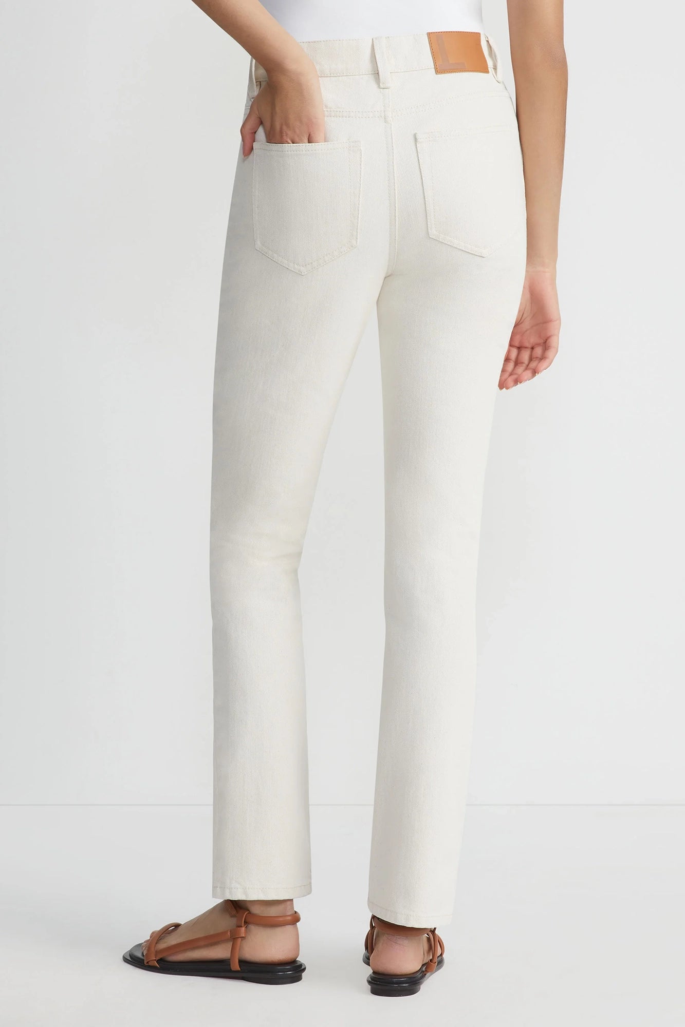 Reeve High Rise Straight Ankle Denim
