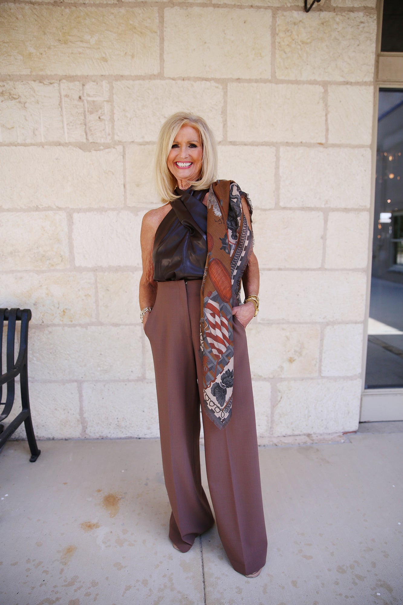 Responsible Wool Double Face Thames Pant Wood
